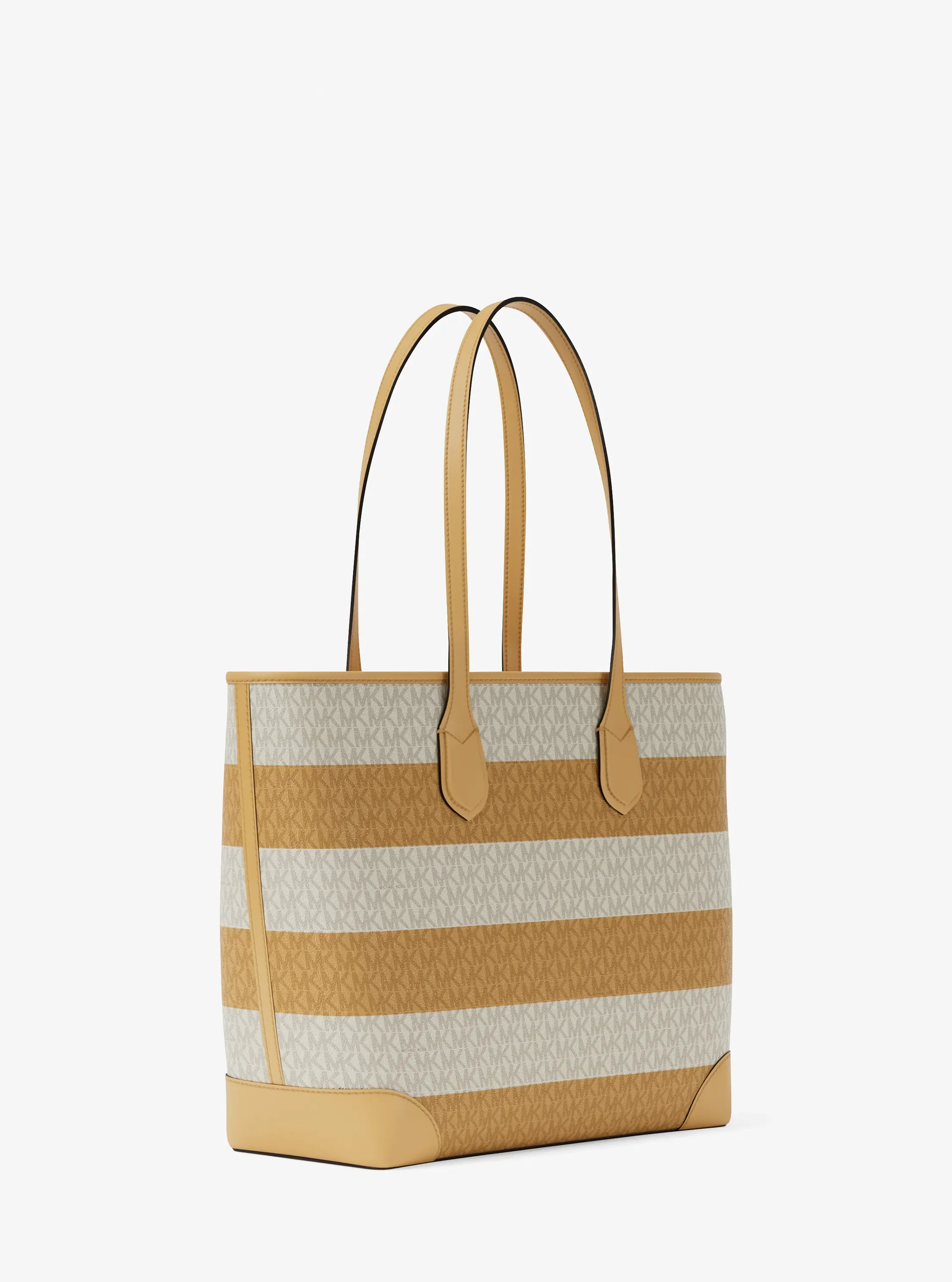 Michael Kors Eva Large Striped Signature Logo Tote Bag — фото 3