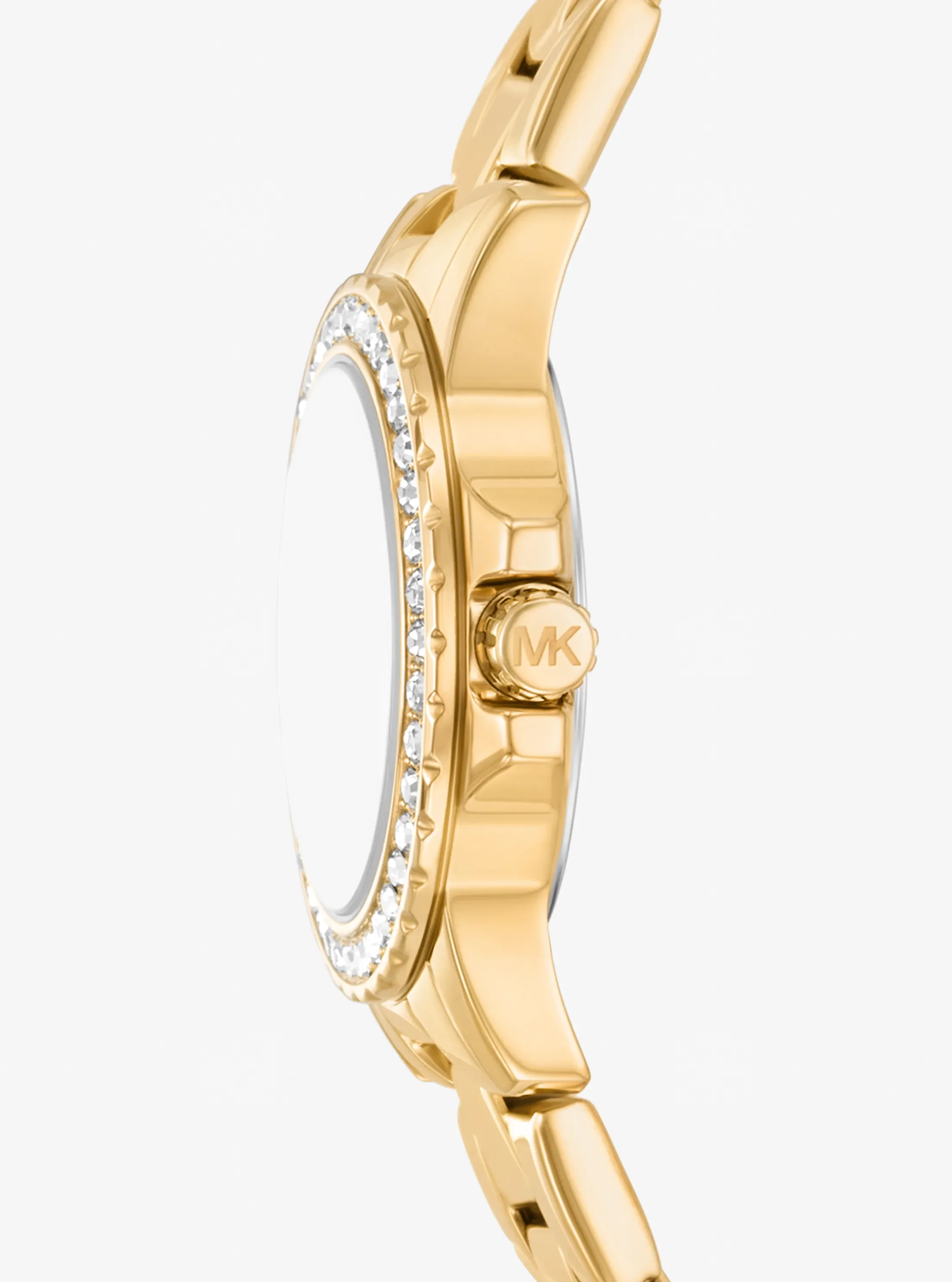 Michael Kors Petite Everest Gold-Tone Watch and Pavé Bangle Jewelry Gift Set, цвет: Золотой — фото 2