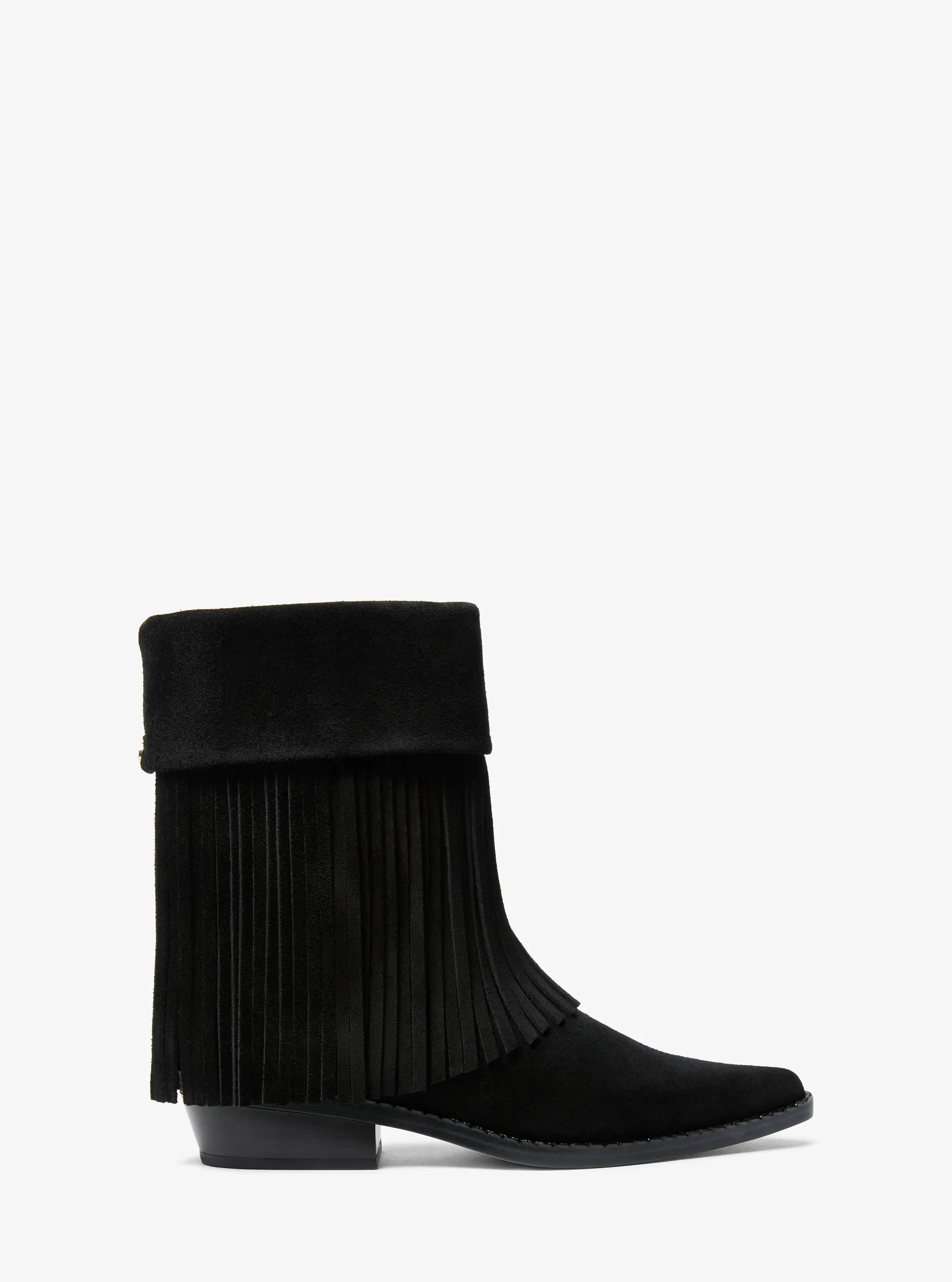 Ботинки Michael Kors Nash Fringed Suede Boot, цвет: Чёрный — фото 2