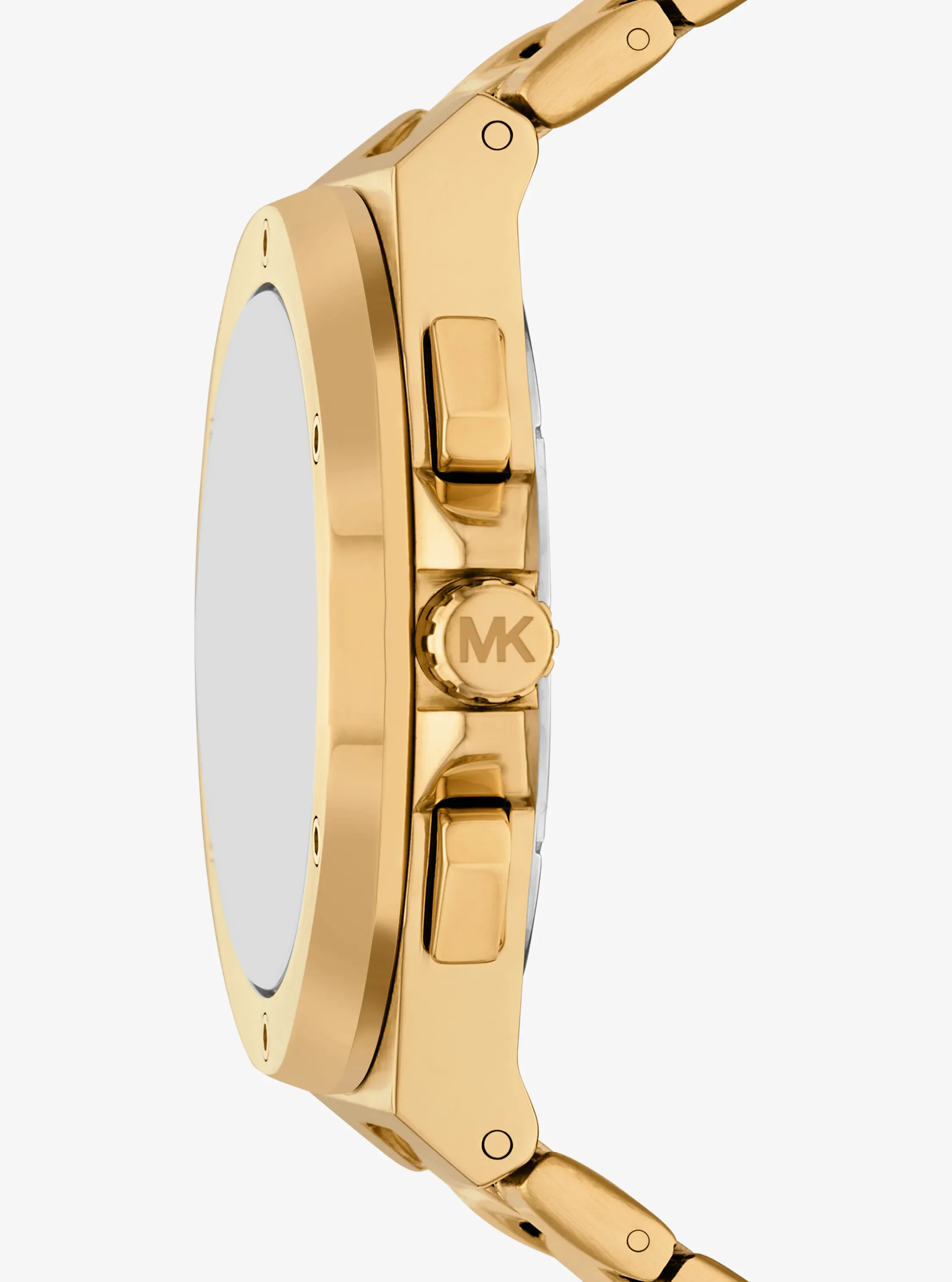 Часы Michael Kors Oversized Lennox Gold-Tone Watch, цвет: Золотой — фото 2