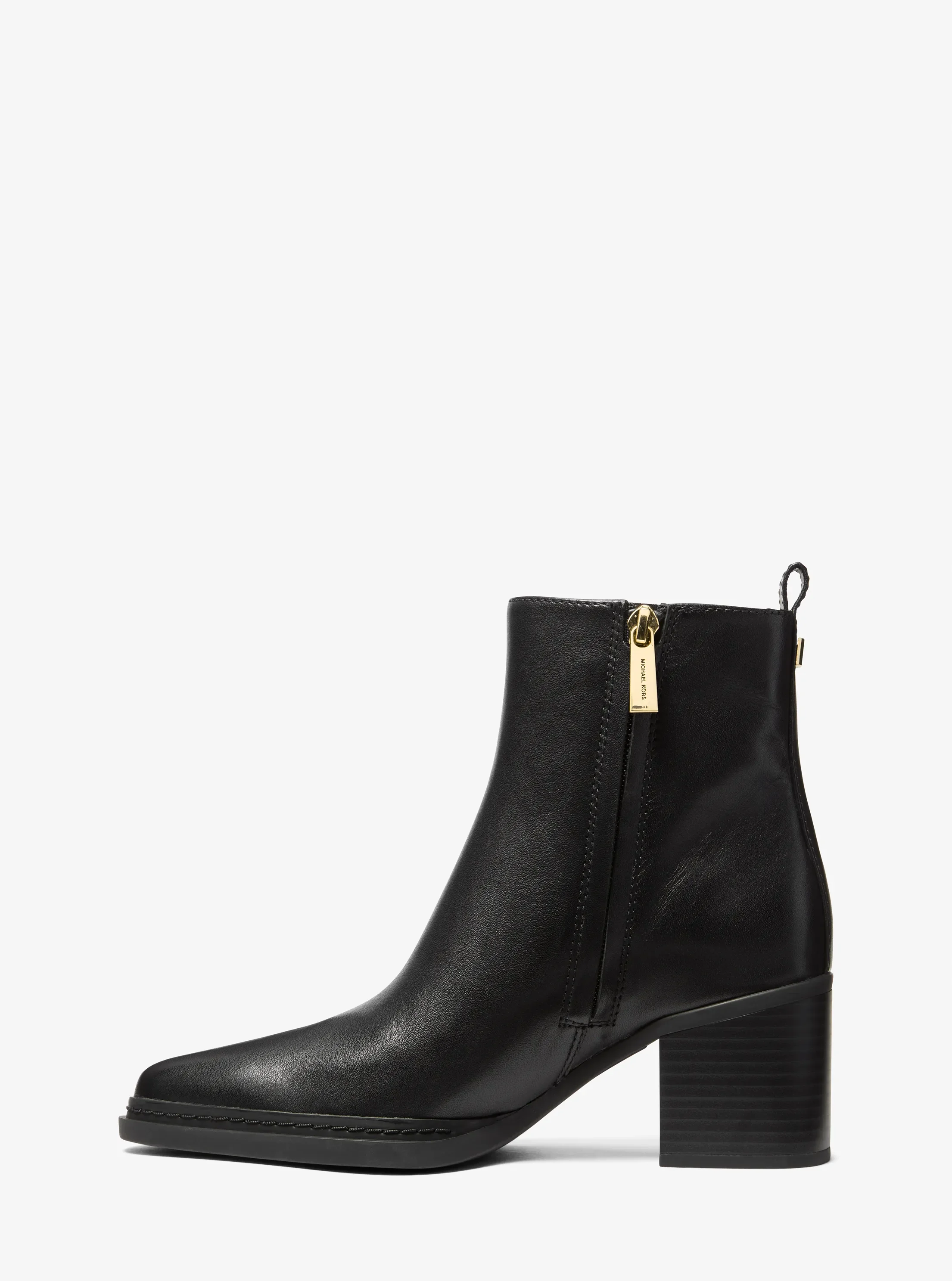 Женские ботинки Michael Kors Lex Leather Boot, цвет: Чёрный — фото 3