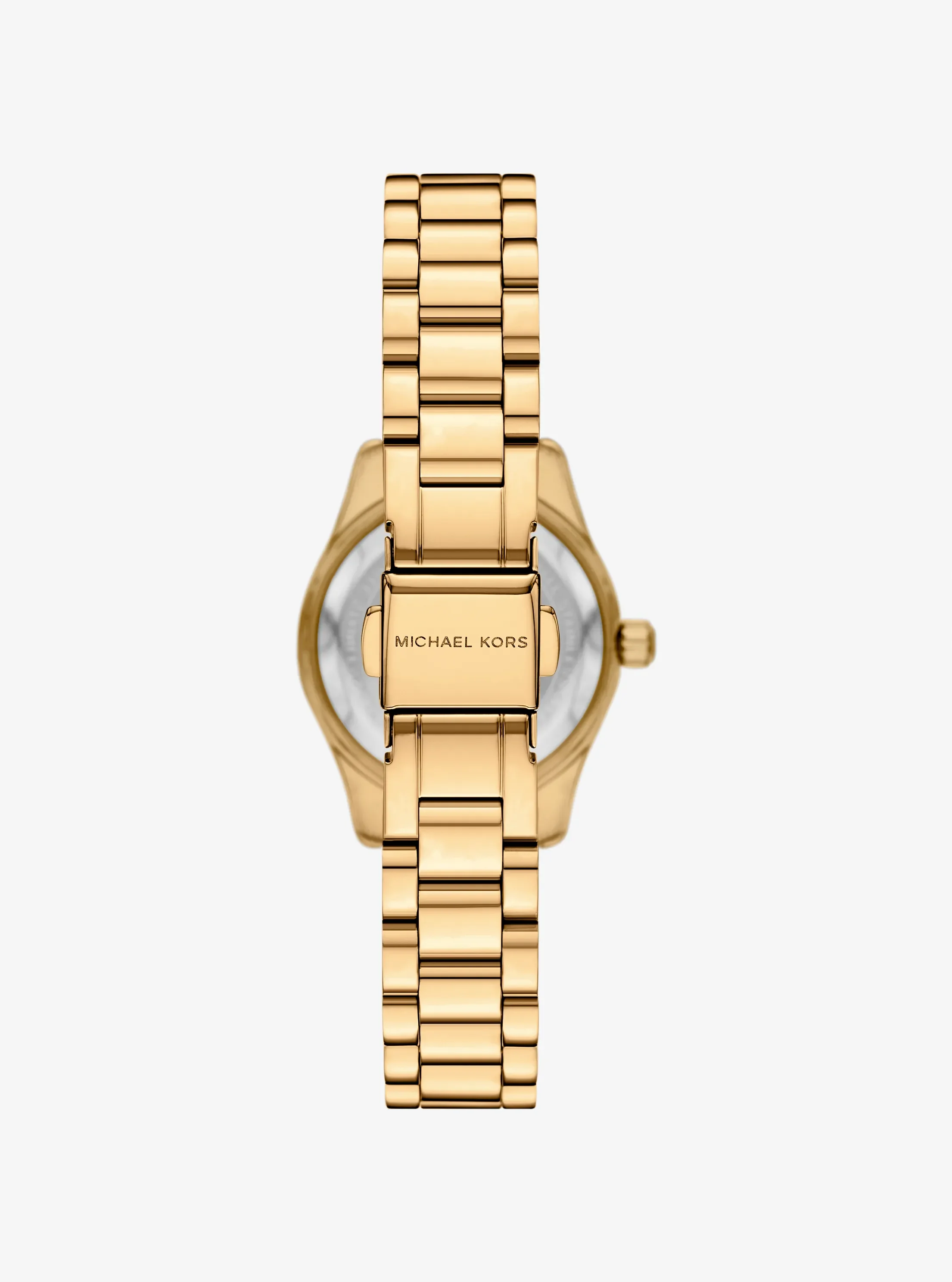 Женские часы Michael Kors Lexington Brushed Gold-Tone Watch Gift Set — фото 3