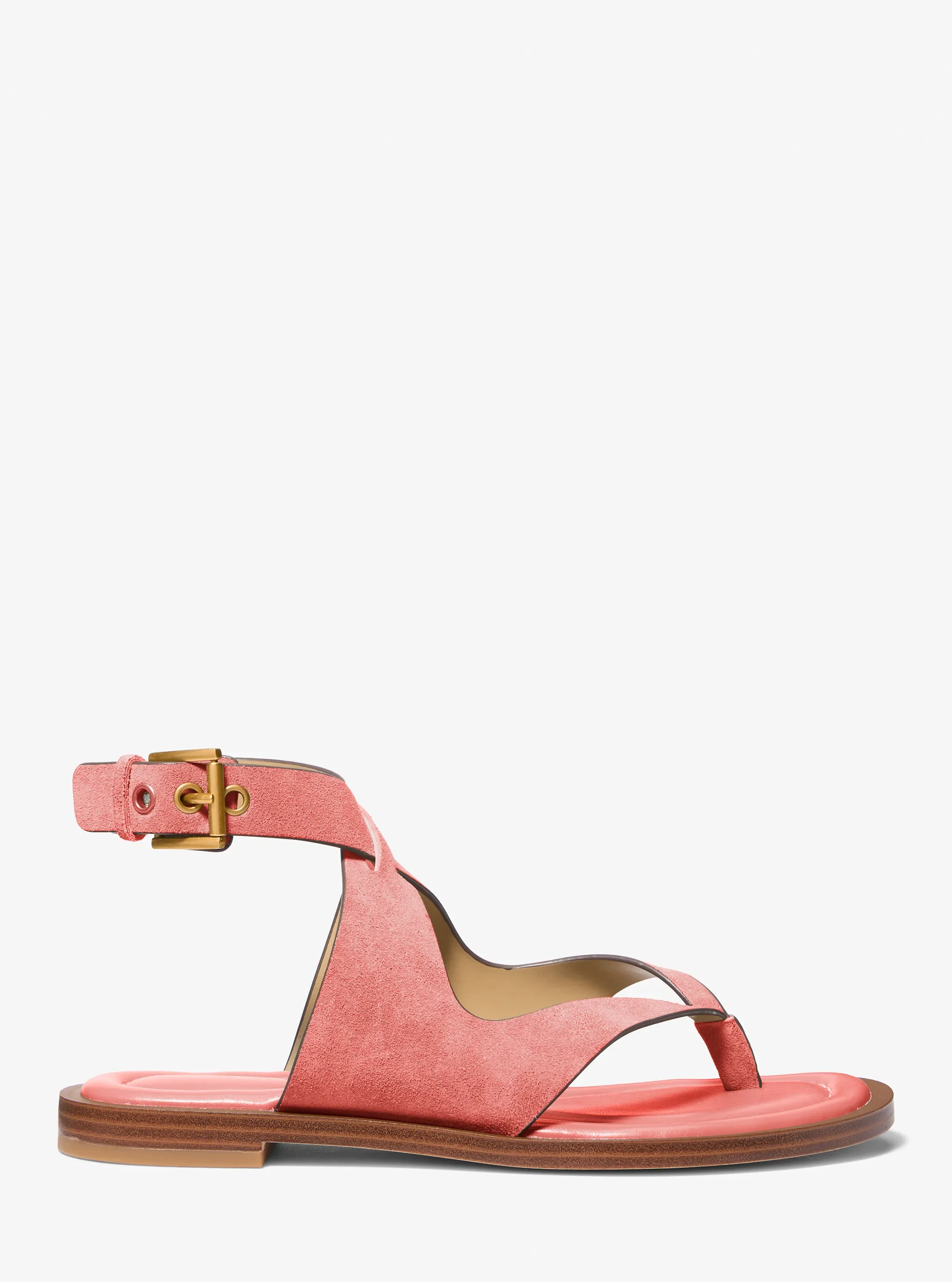 Женские сандалии Michael Kors Irene Leather Thong Sandal, цвет: Primrose — фото 2