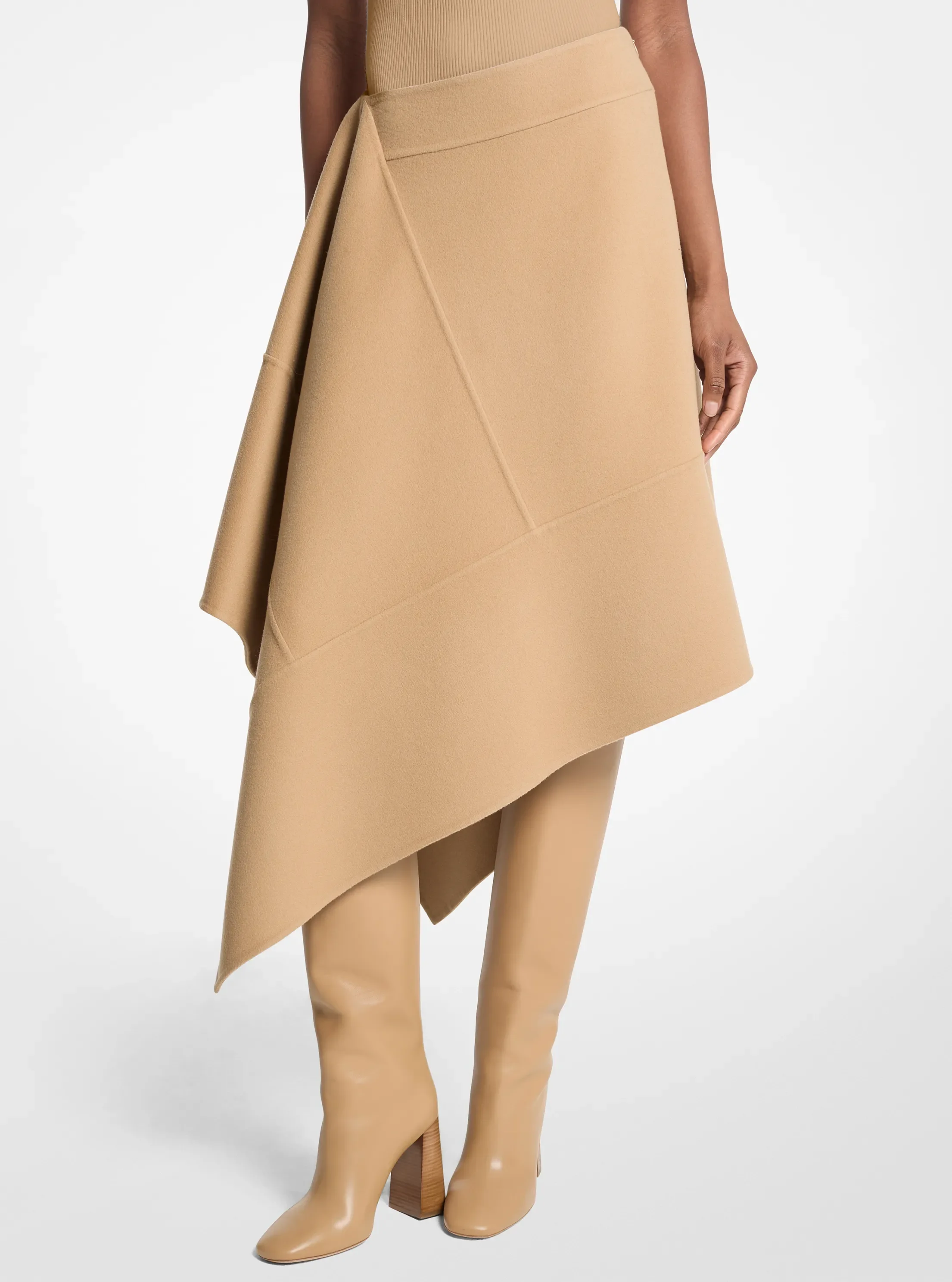 Michael Kors Asymmetric Wool Skirt