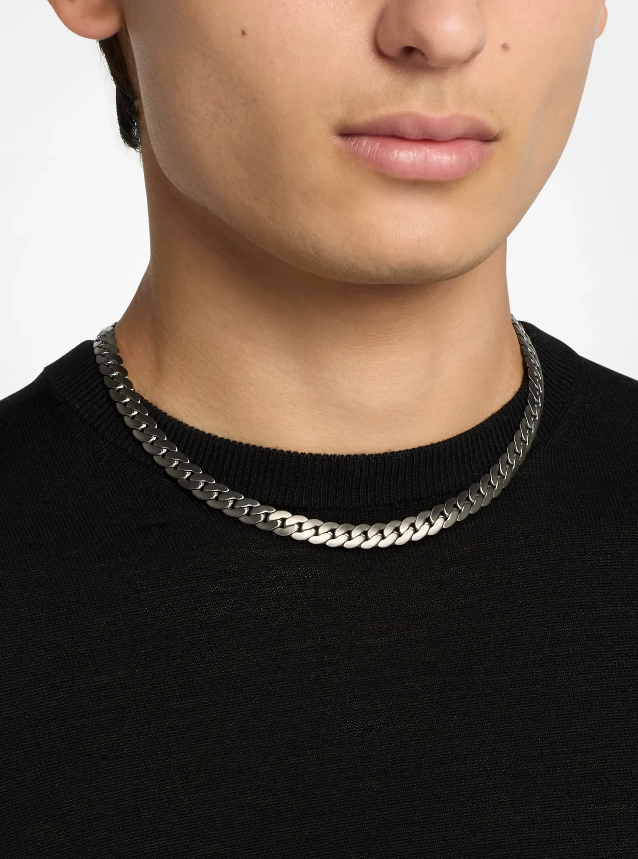 Женское колье Michael Kors Stainless Steel, цвет: Графитовый металлик — фото 3