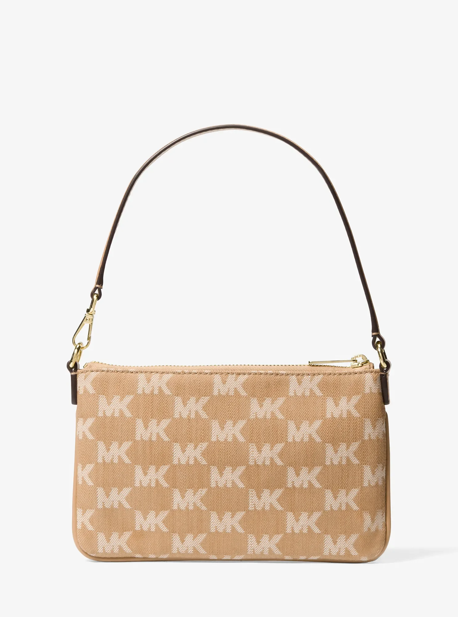 Michael Kors Jet Set Travel Small Logo Jacquard Denim Wristlet — фото 3