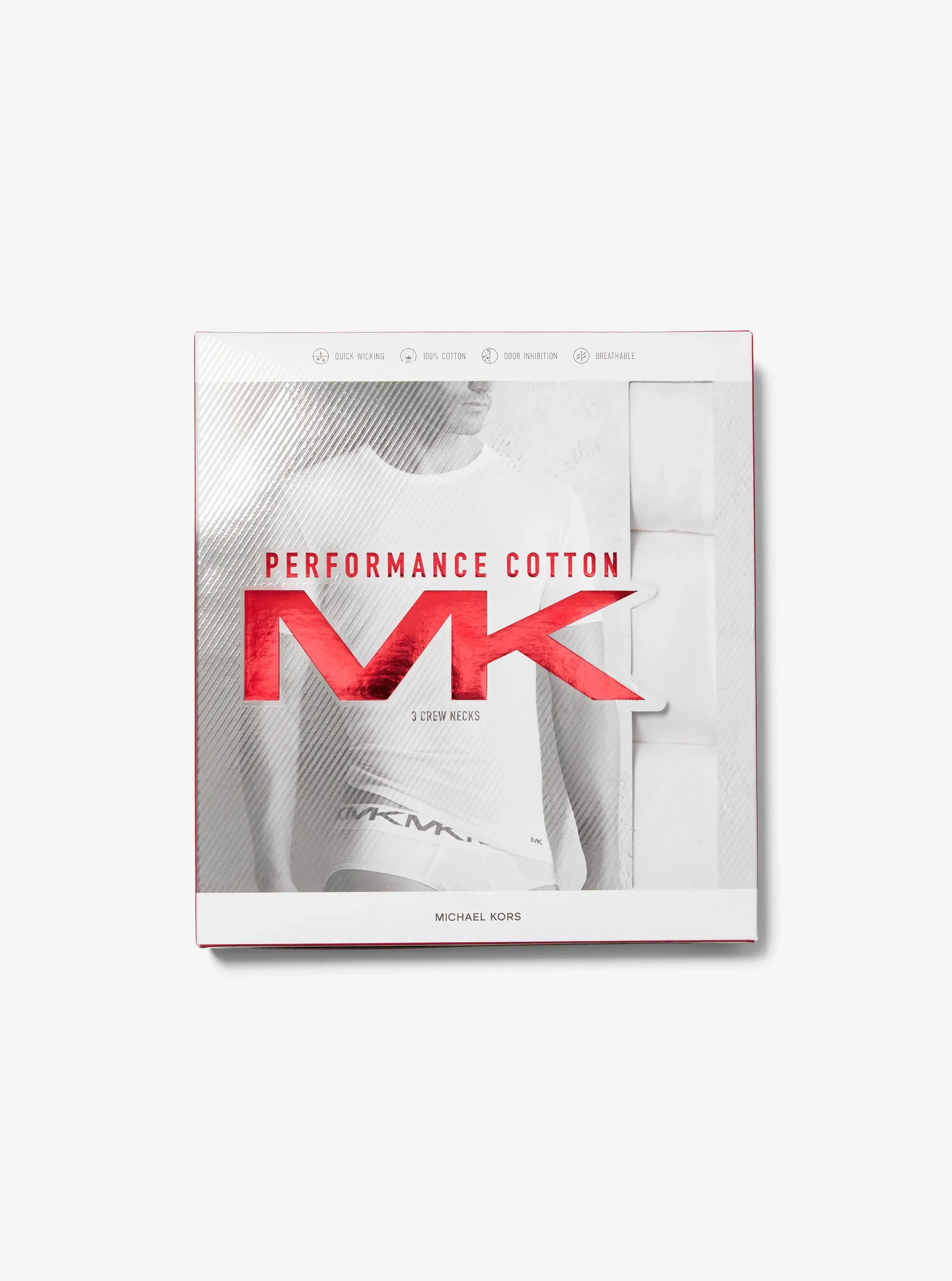 Футболки Michael Kors 3-Pack Cotton, цвет: Белый — фото 4