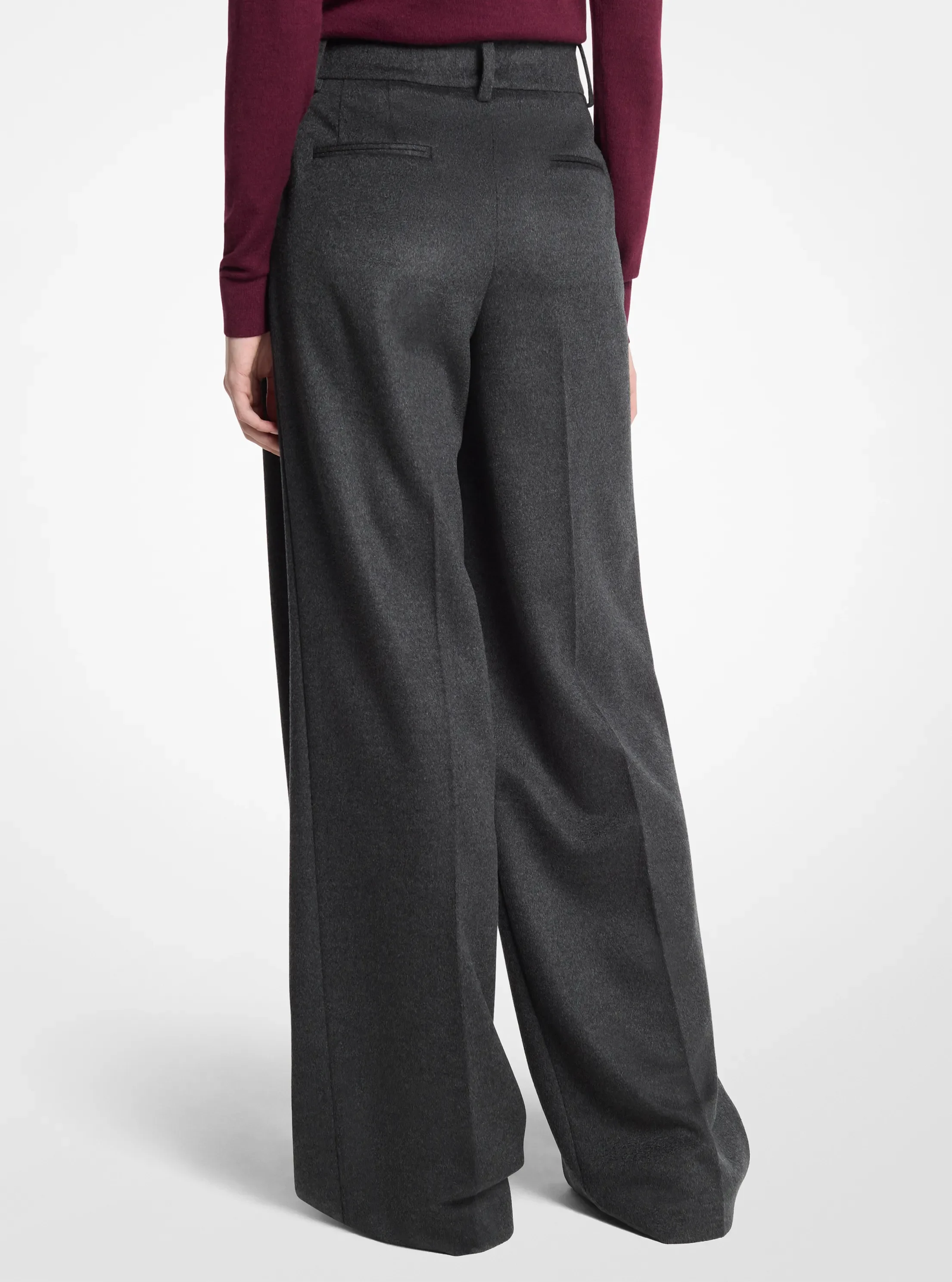 Женские брюки Michael Kors Cashmere Pleated Slouch Trousers — фото 2
