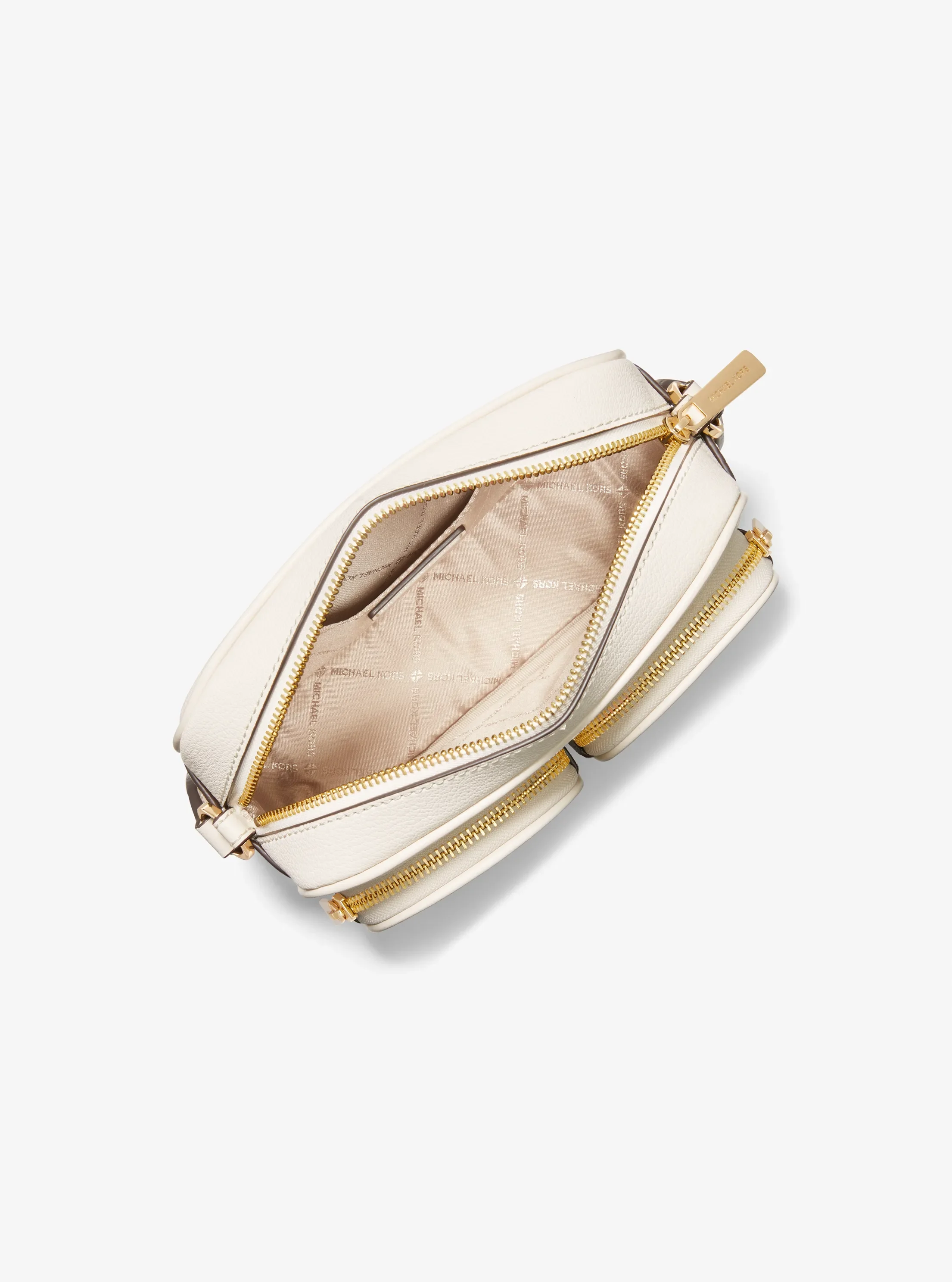 Michael Kors Jet Set Medium Leather Crossbody Bag with Case for Apple Airpods Pro® — фото 2