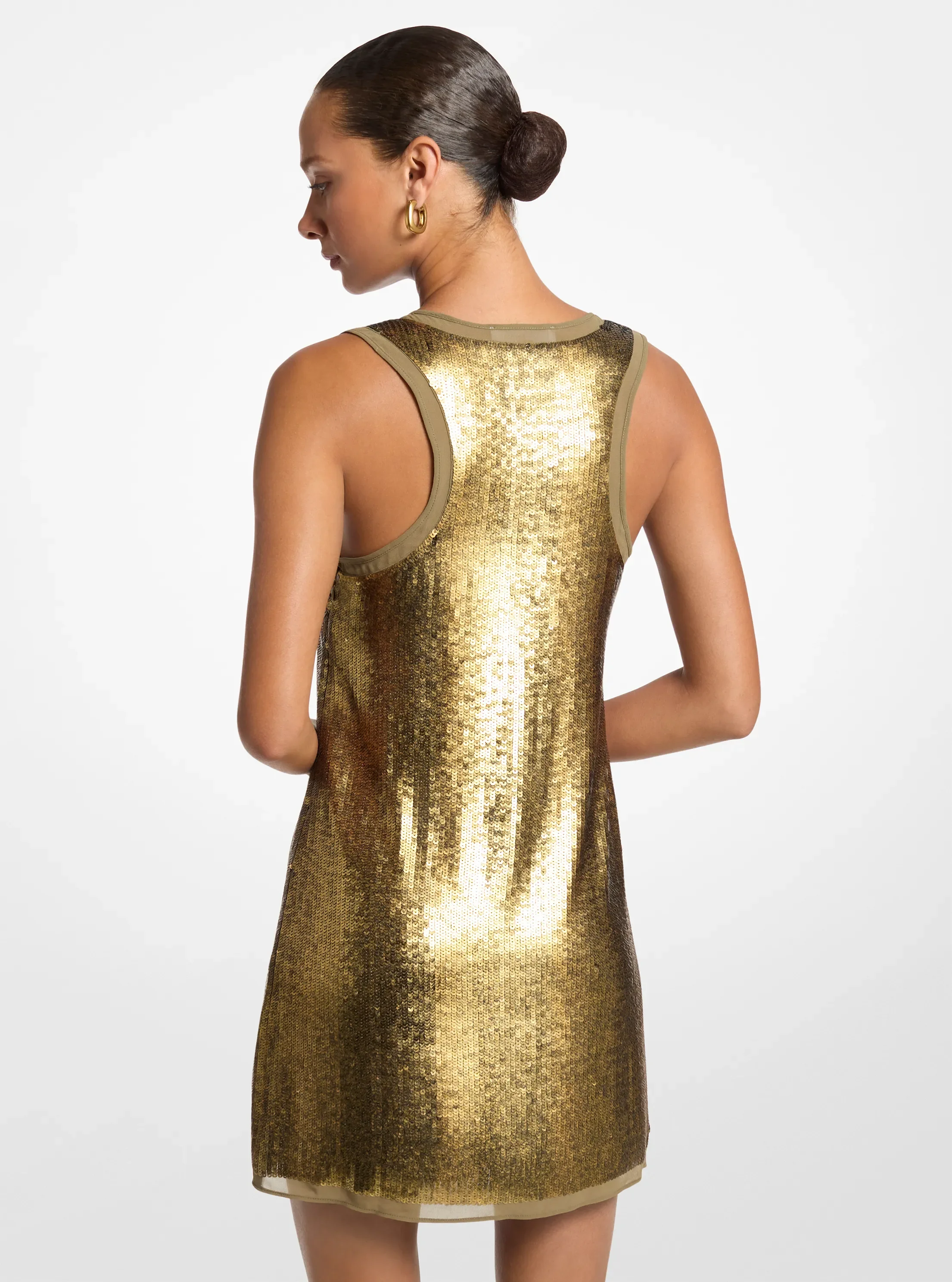 Женские платья Michael Kors Sequined Georgette Dress — фото 2