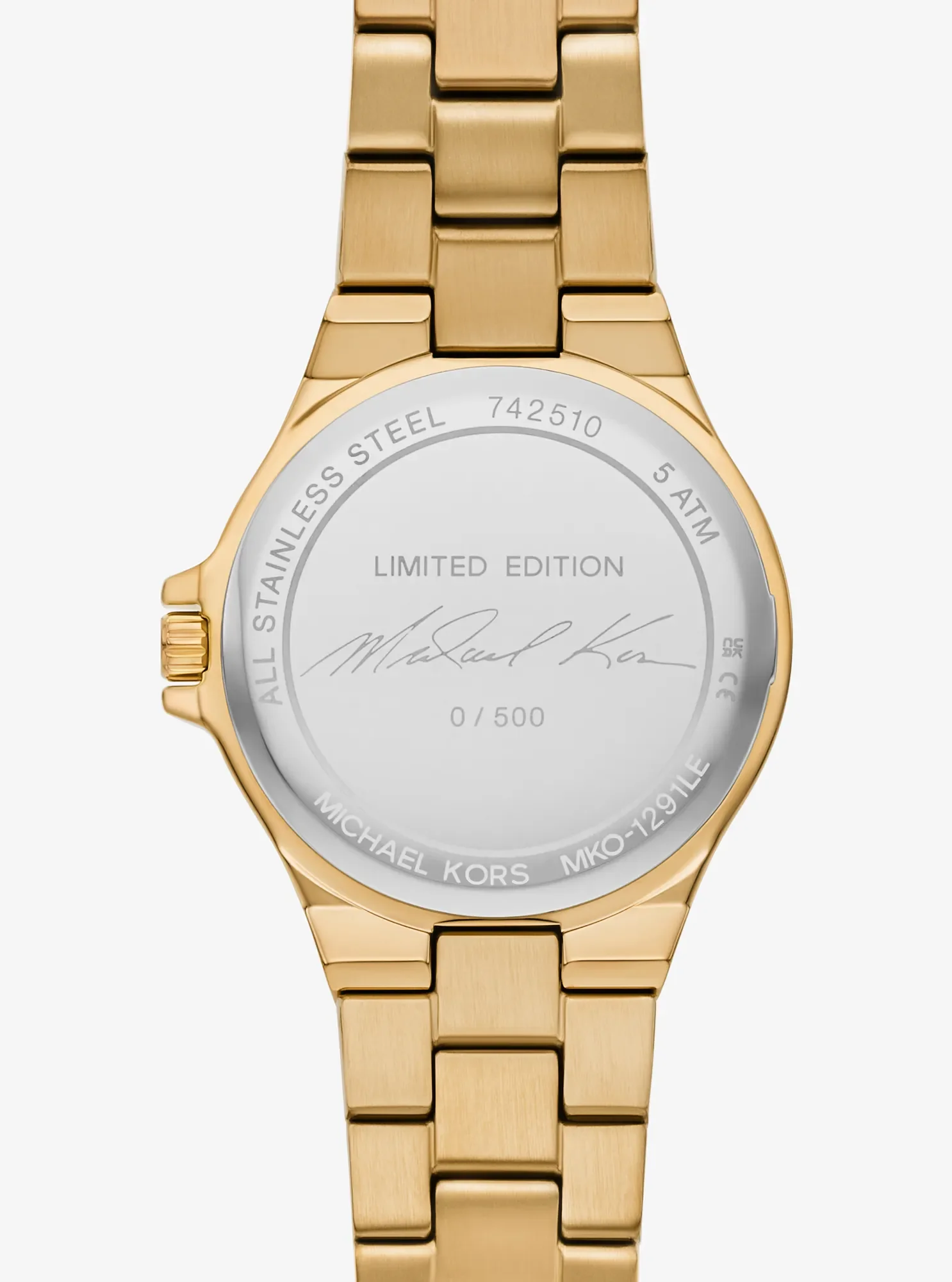 Часы Michael Kors Limited-Edition Mini Lennox Pavé Gold-Tone Watch, цвет: Золотой — фото 4