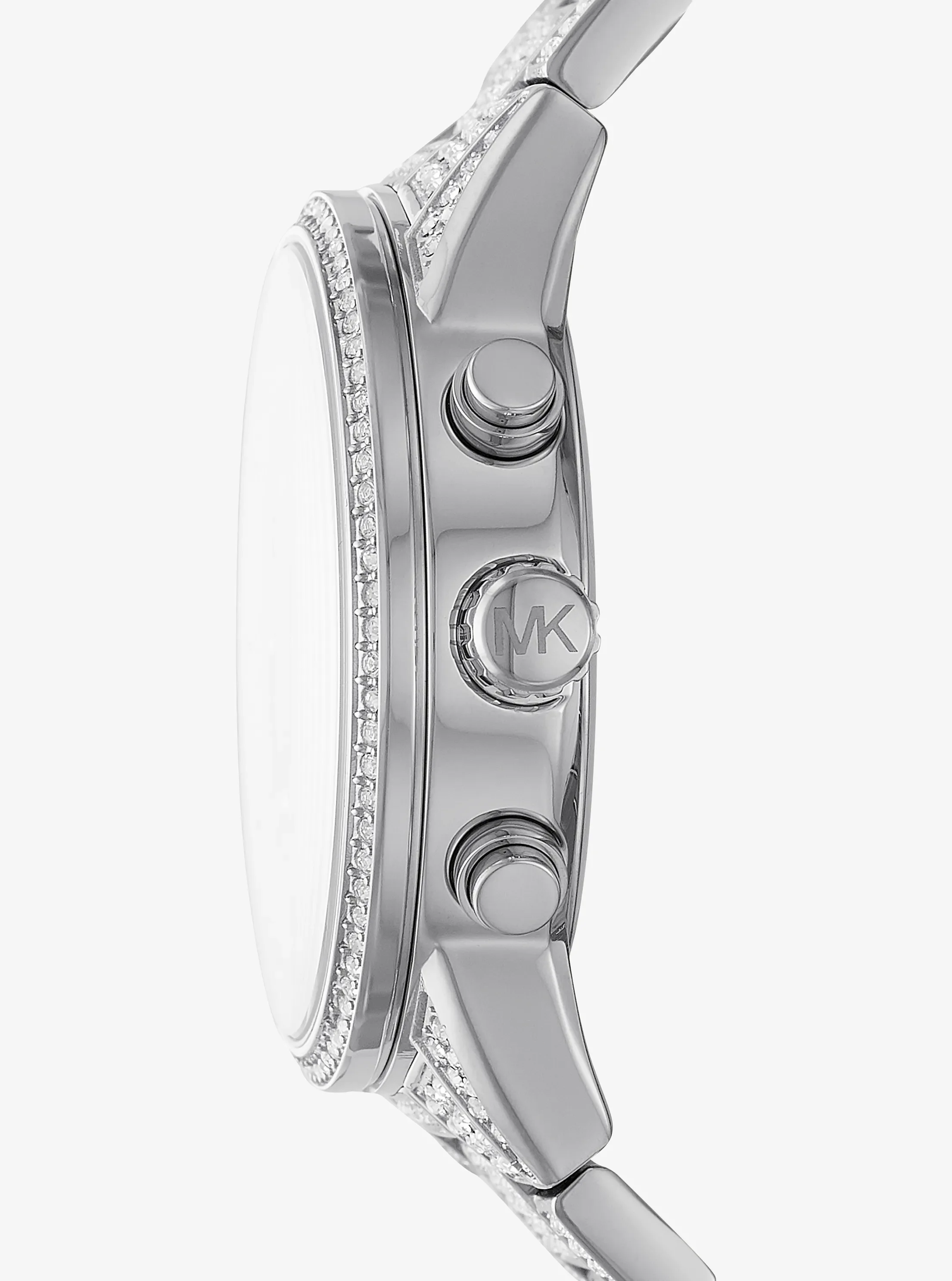 Женские часы Michael Kors Bryant Pavé Silver-Tone Watch, цвет: Серебряный — фото 2