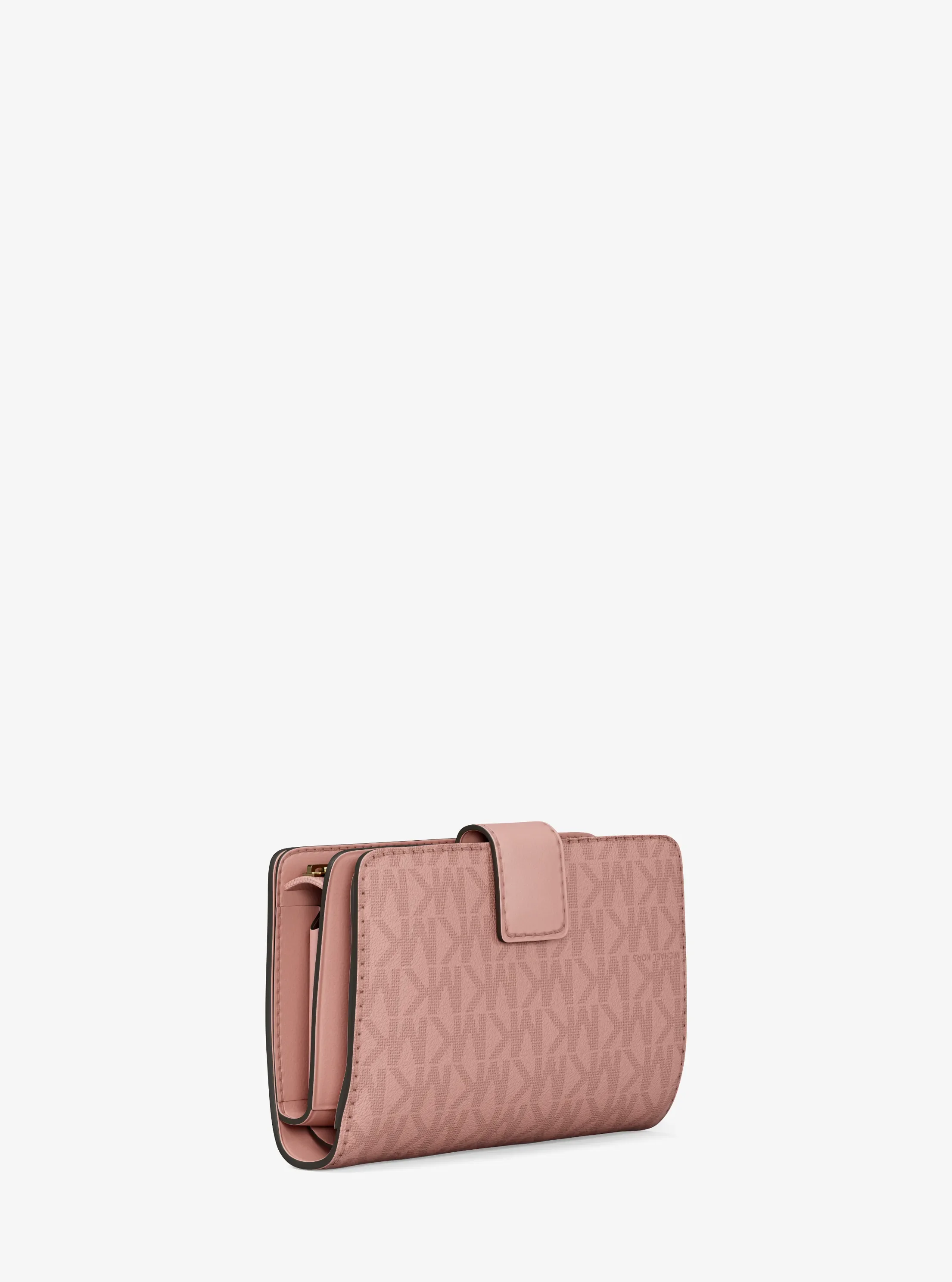 Кошельки Michael Kors Jet Set Medium Signature Logo Bi-Fold Wallet — фото 4