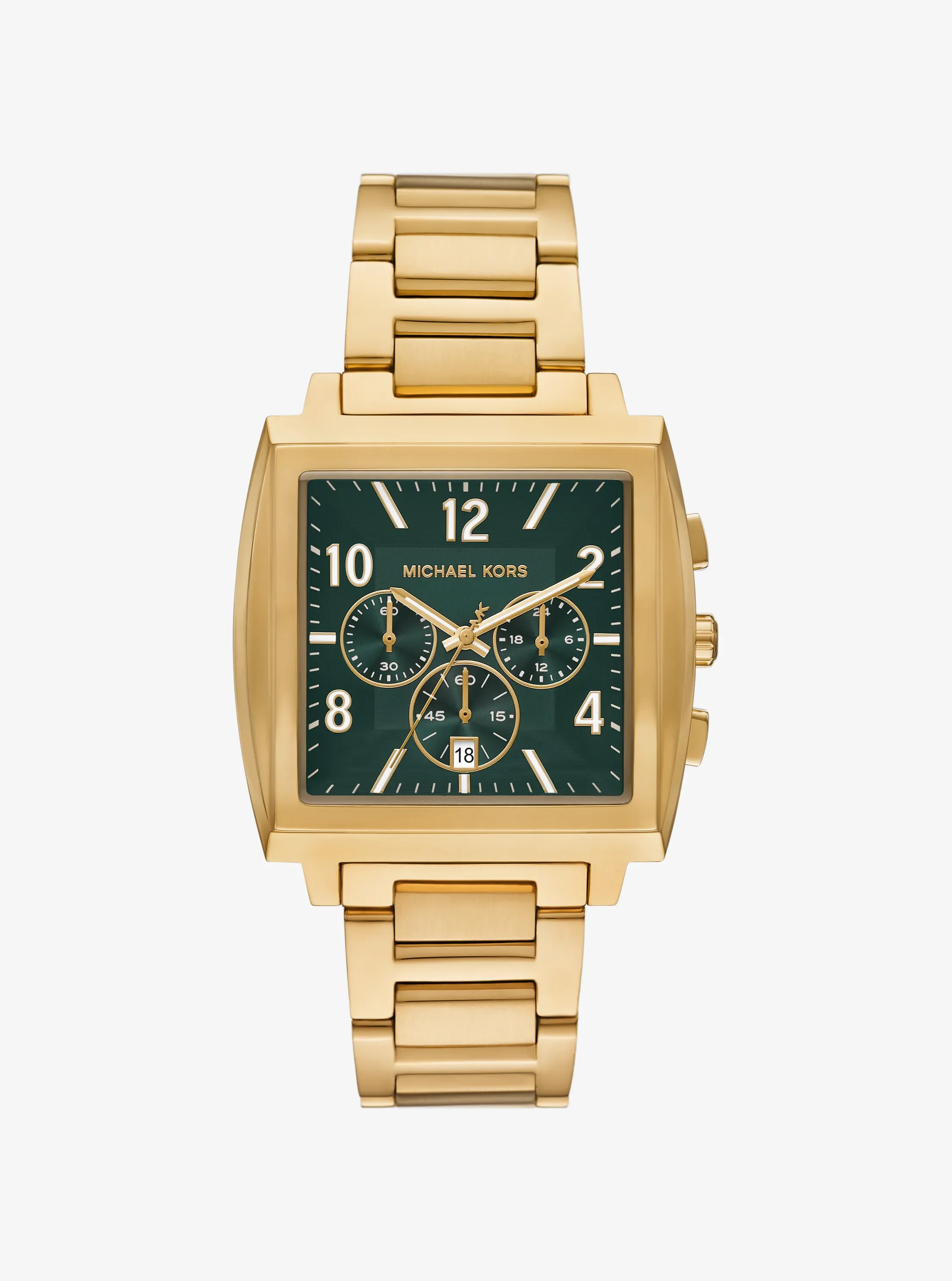 Мужские часы Michael Kors Oversized Rhys Gold-Tone Watch, цвет: Золотой