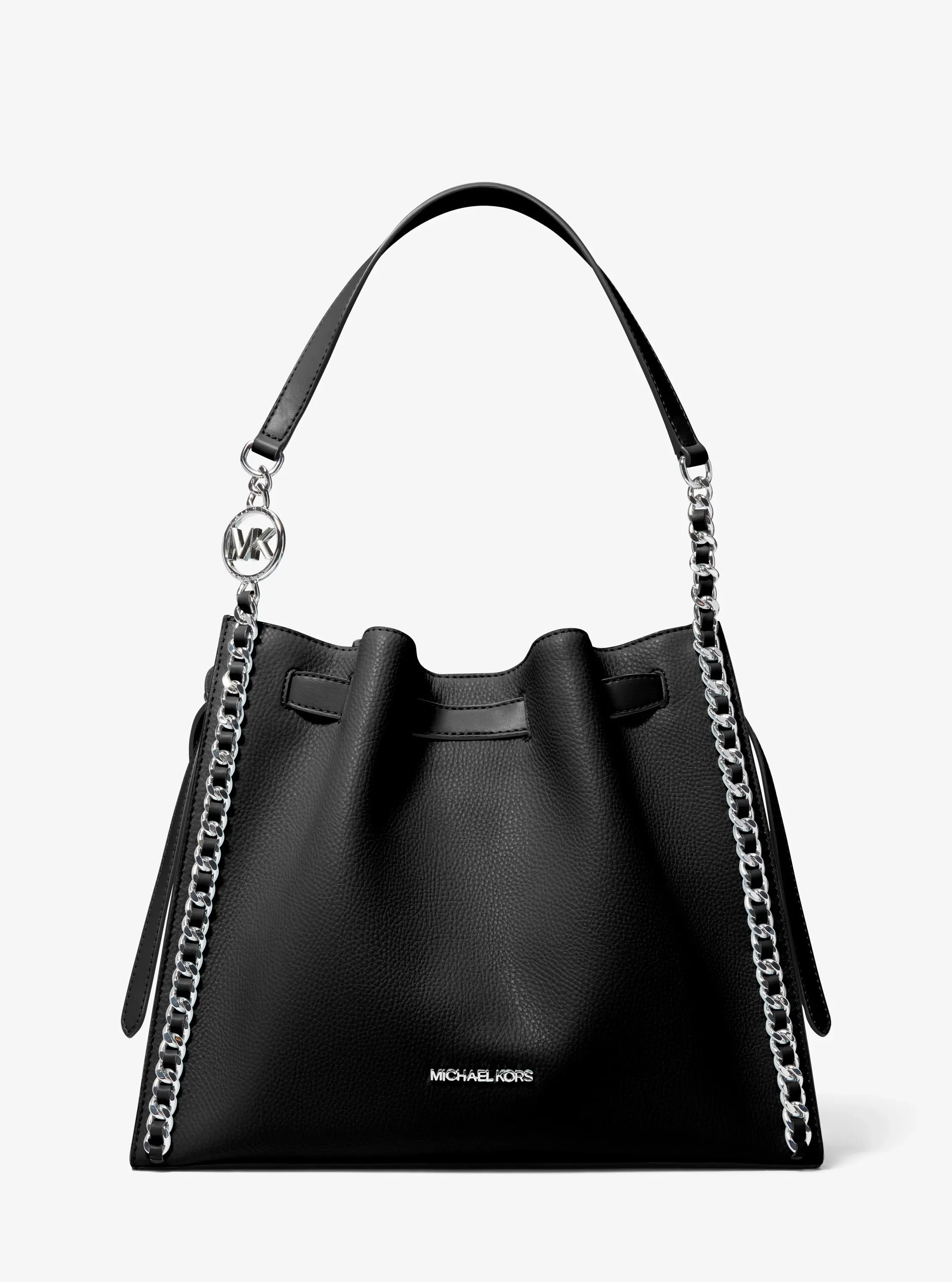 Сумка Michael Kors Mina Large Chain Shoulder Bag, цвет: Чёрный