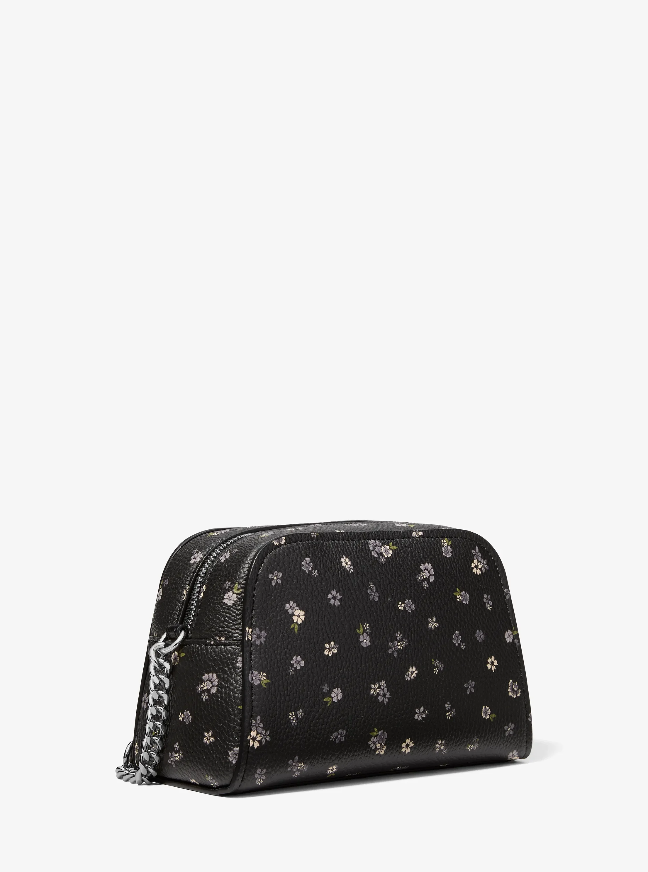 Женская сумка Michael Kors Ashton Extra-Small Floral Printed Camera Crossbody, цвет: Чёрный — фото 3