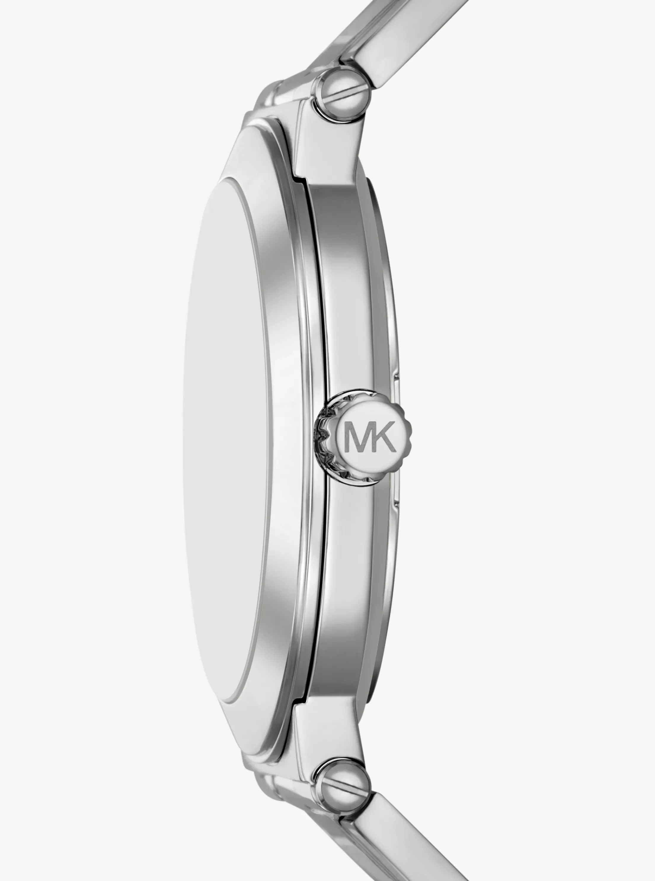 Часы Michael Kors Oversized Billie Silver-Tone Watch, цвет: Серебряный — фото 2