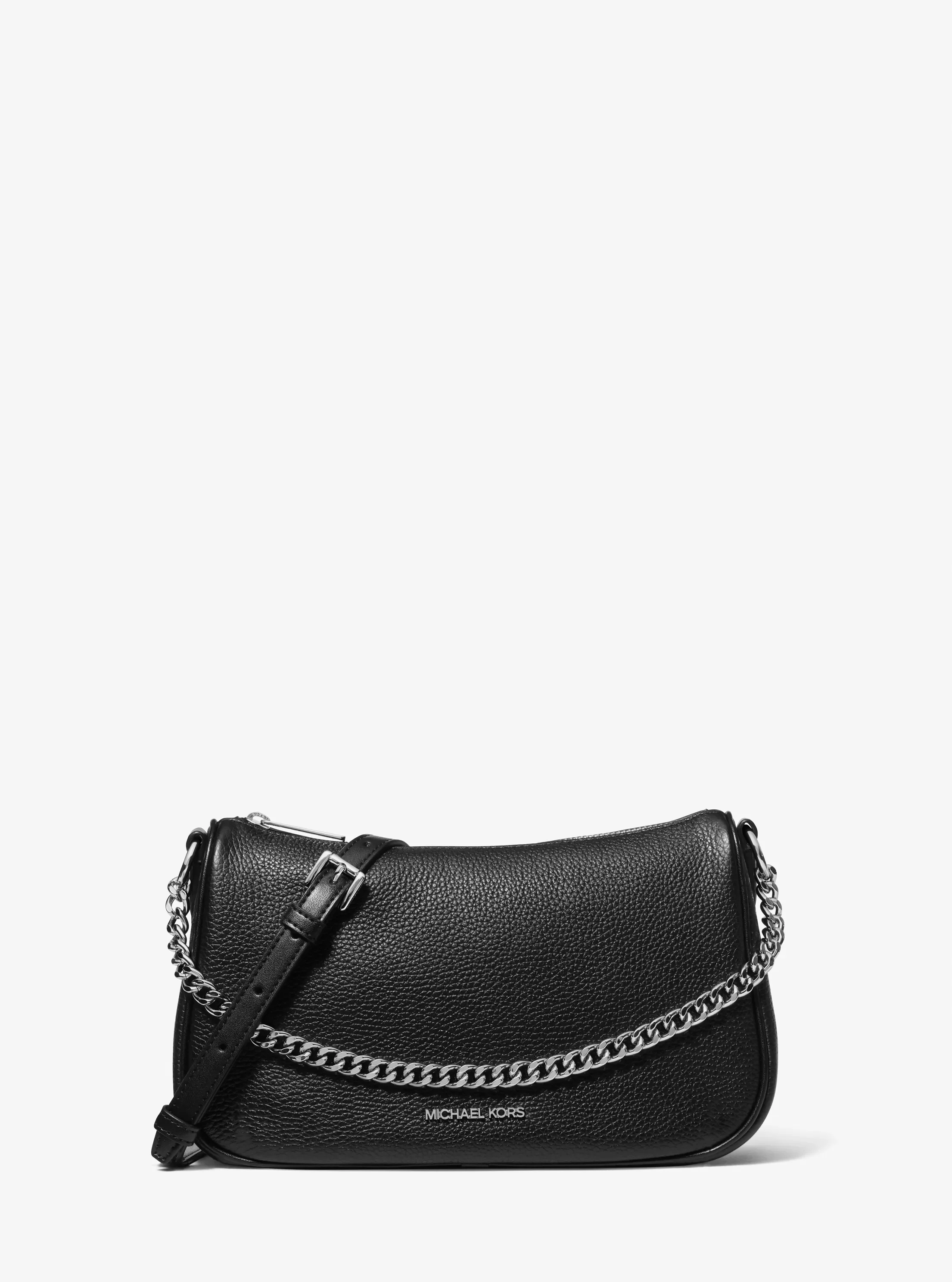 Michael Kors Carmela Medium Pebbled Leather Crossbody Bag