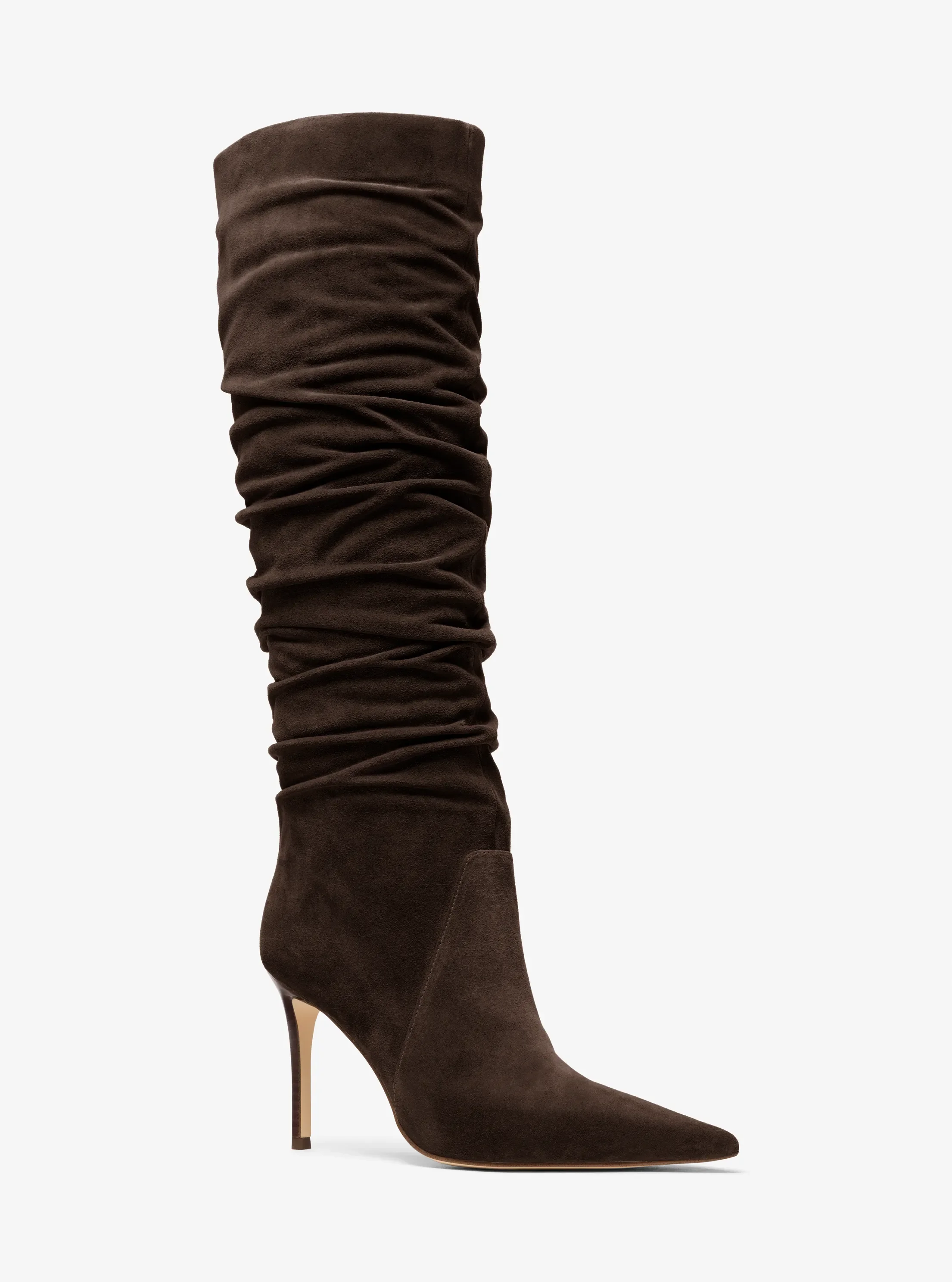 Женские ботинки Michael Kors Dawn Suede Boot, цвет: Шоколадный
