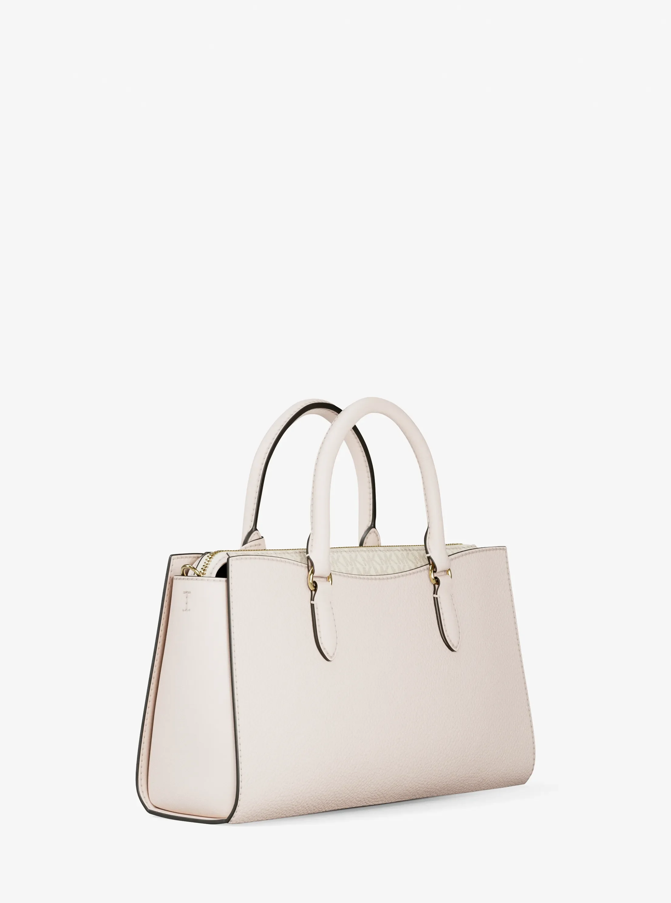 Michael Kors Arden Medium Leather Top-Zip Satchel — фото 3