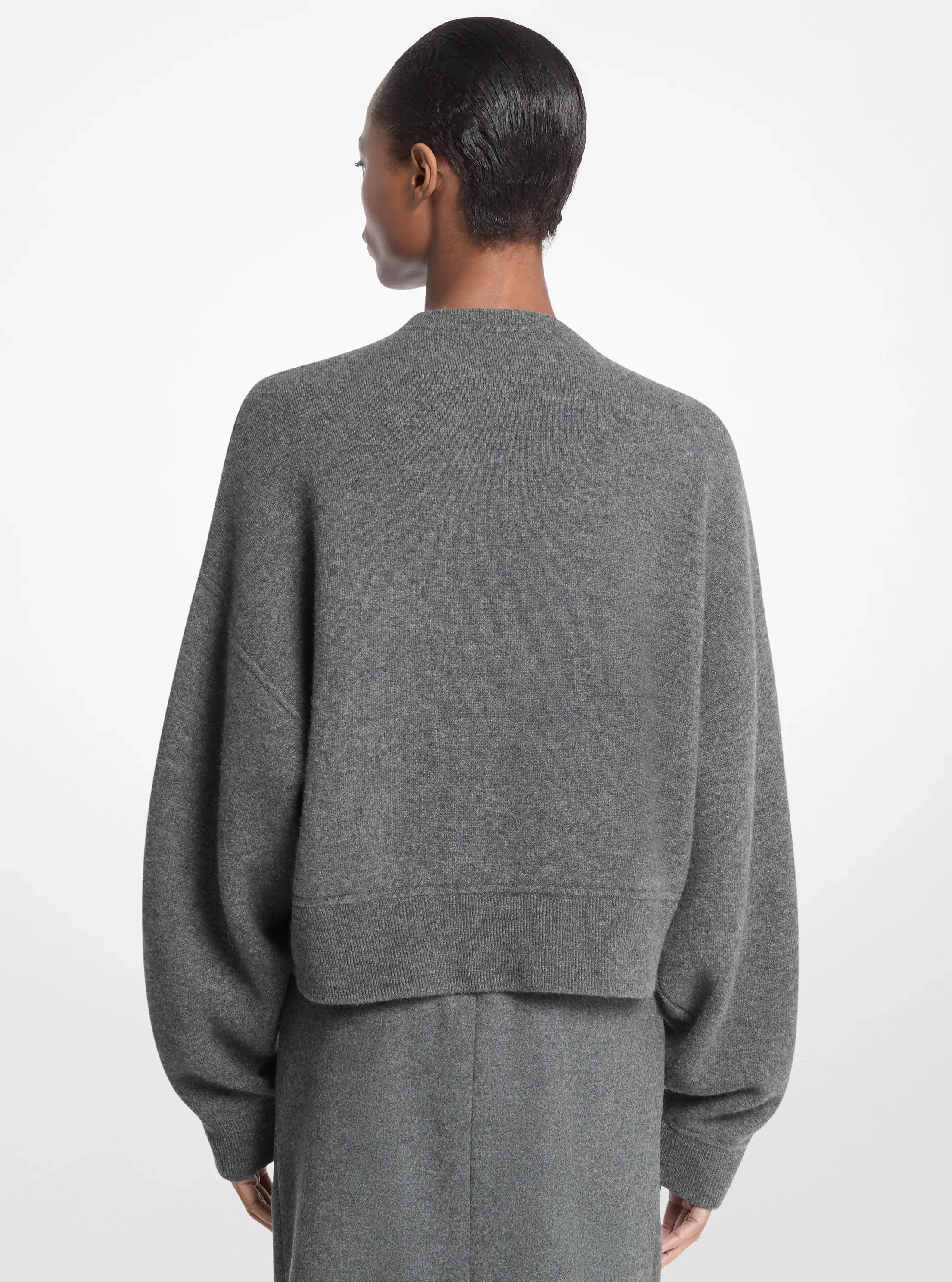 Женские свитеры Michael Kors Drop Shoulder Cashmere Blend Sweater — фото 2