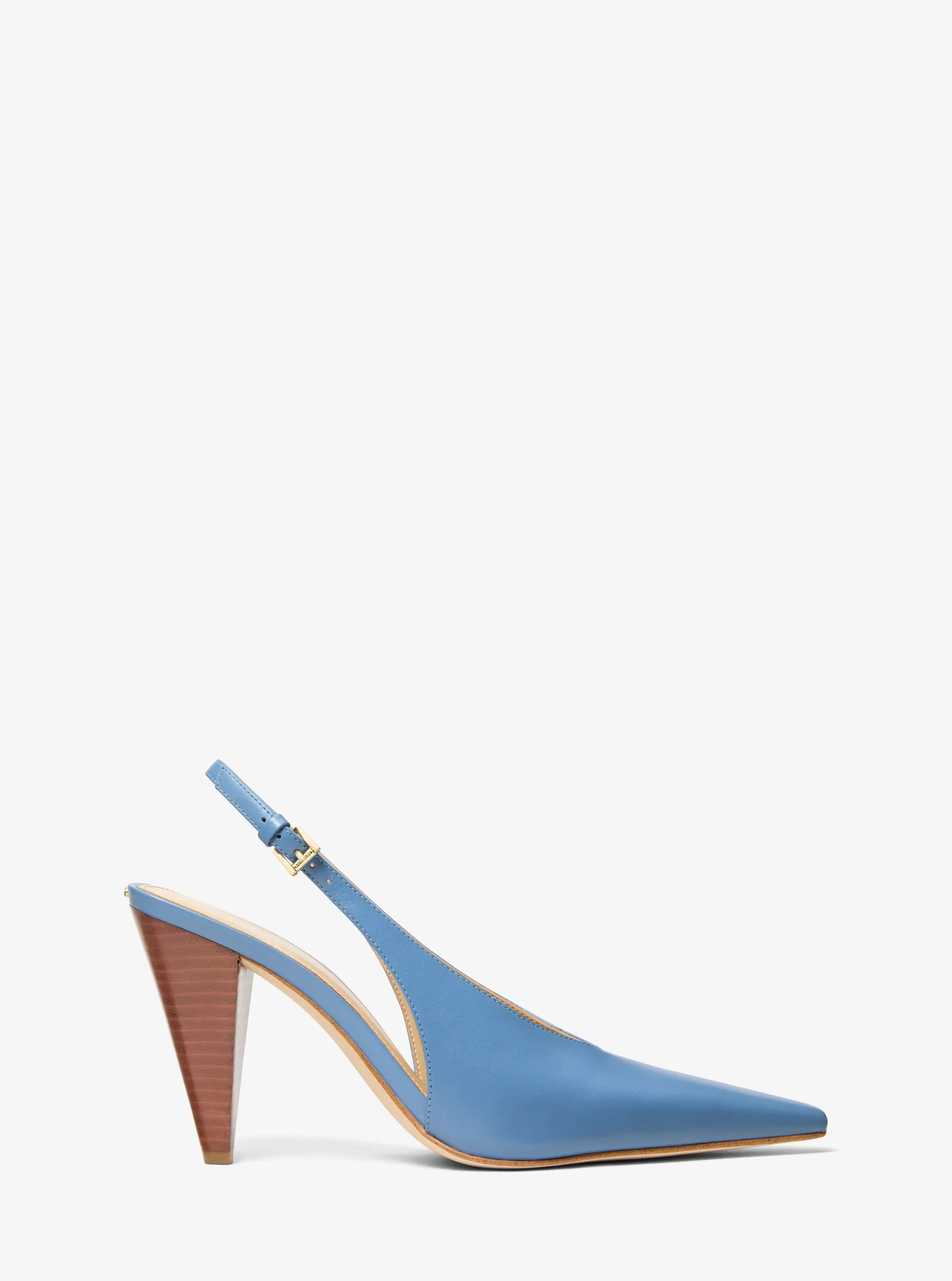 Женские туфли Michael Kors Electra Leather Slingback Pump, цвет: Синий — фото 2