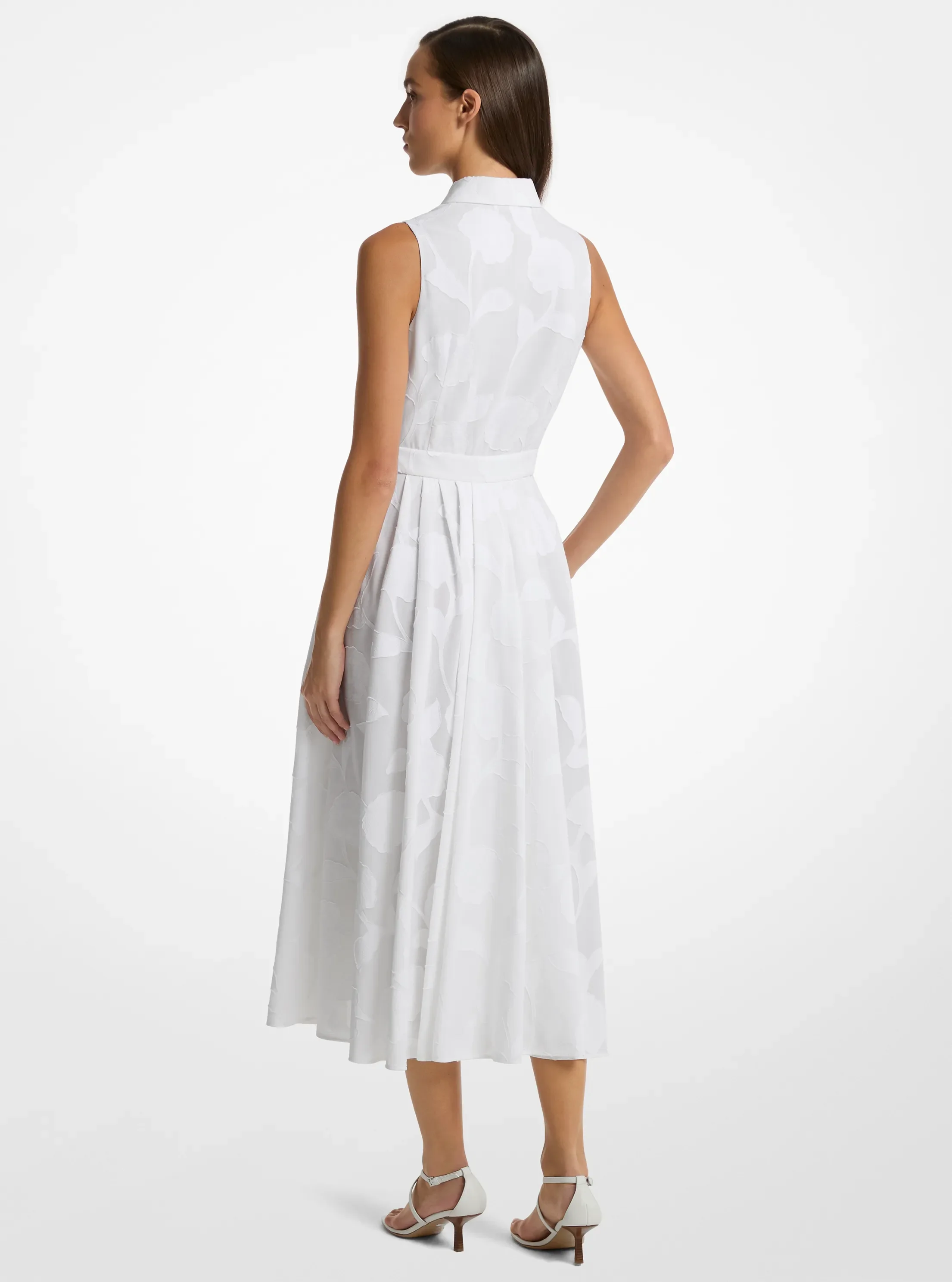 Женские сумки Michael Kors Floral Fil Coupé Cotton Sleeveless Shirtdress — фото 2
