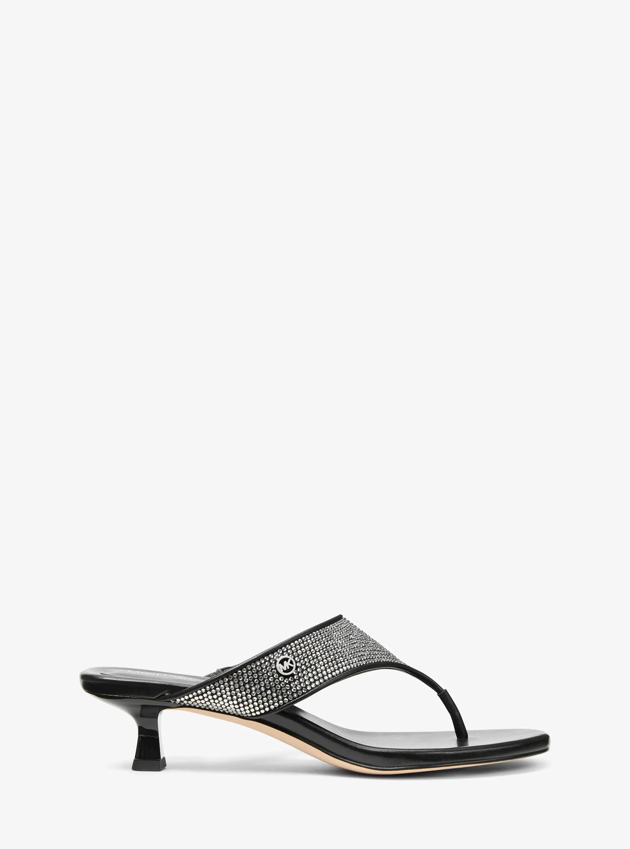 Сандалии Michael Kors Anneka Embellished Thong Sandal, цвет: Чёрный — фото 2