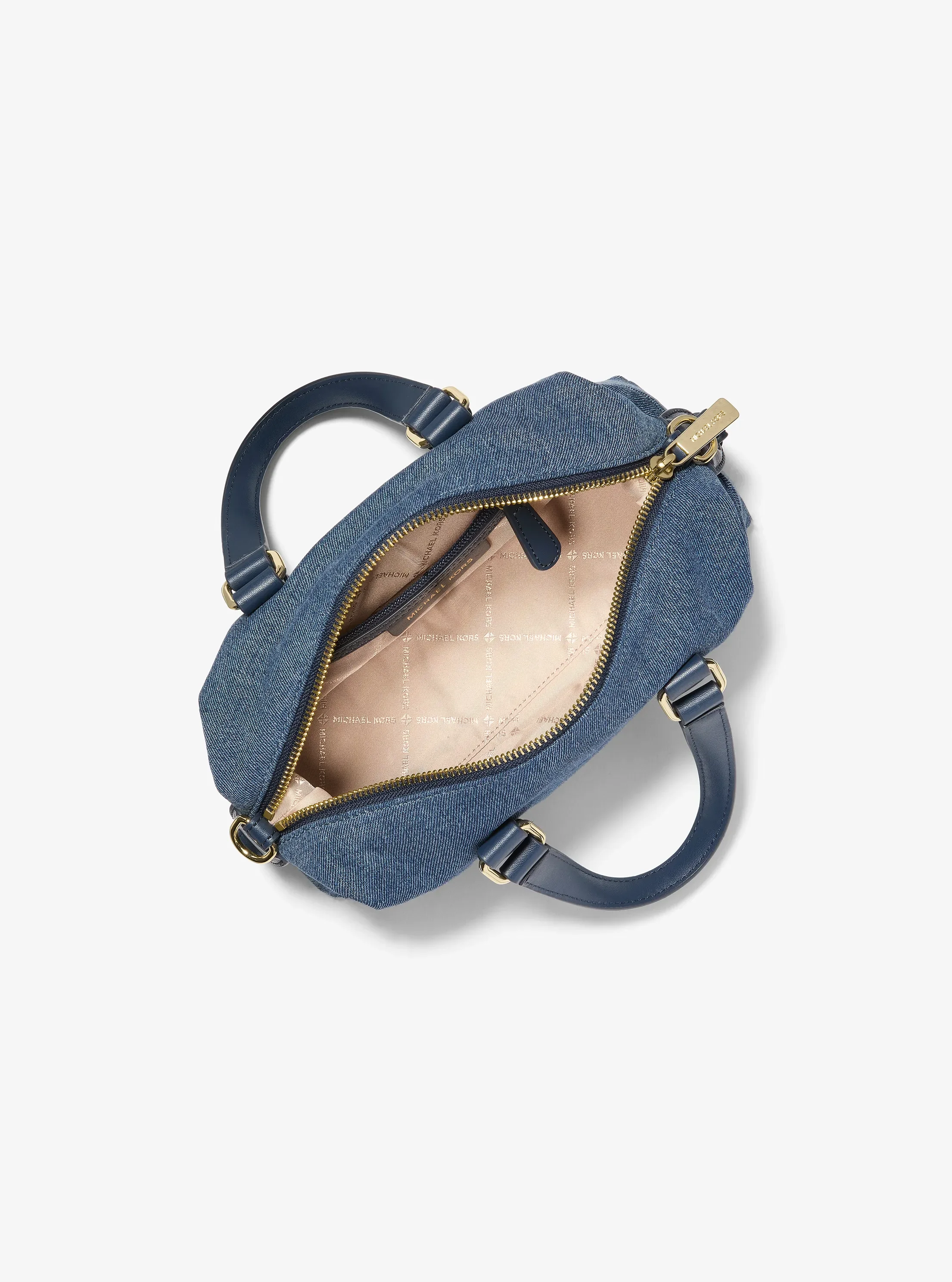 Michael Kors Teddi Extra-Small Washed Denim Slouchy Crossbody Bag — фото 2