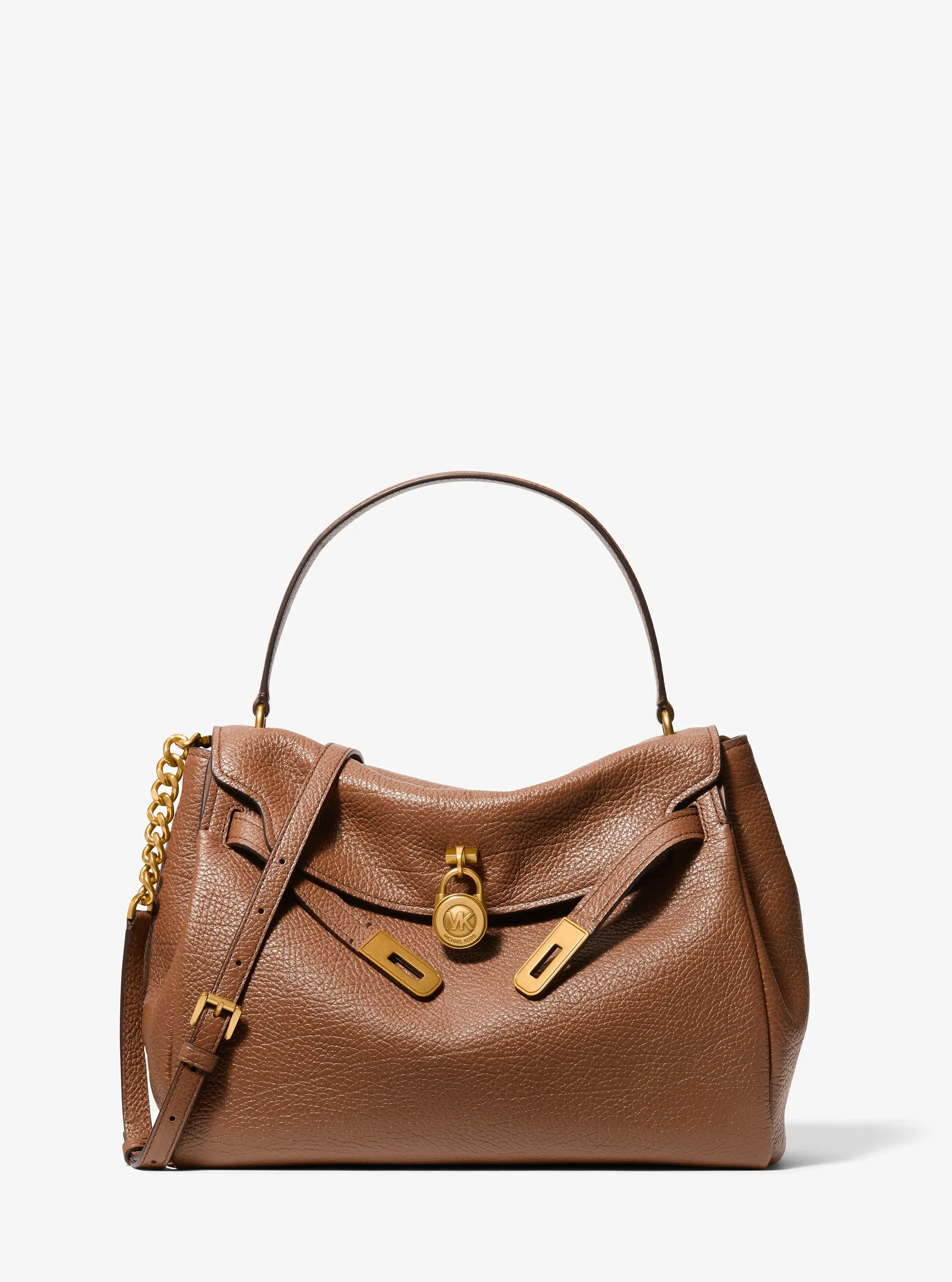 Michael Kors Hamilton Moderne Large Textured Leather Slouchy Satchel