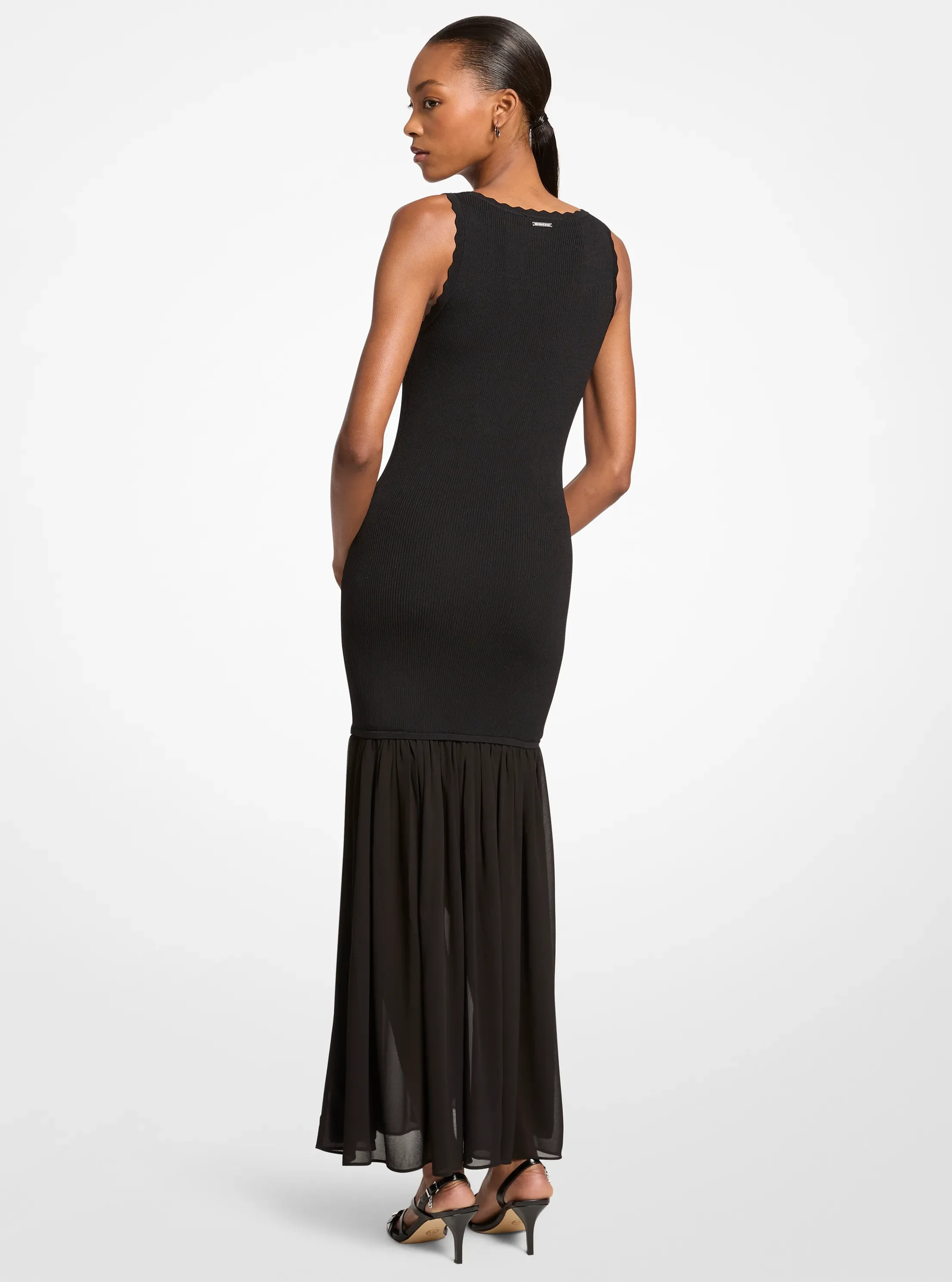 Платье Michael Kors Stretch Viscose Tank Dress, цвет: Чёрный — фото 2