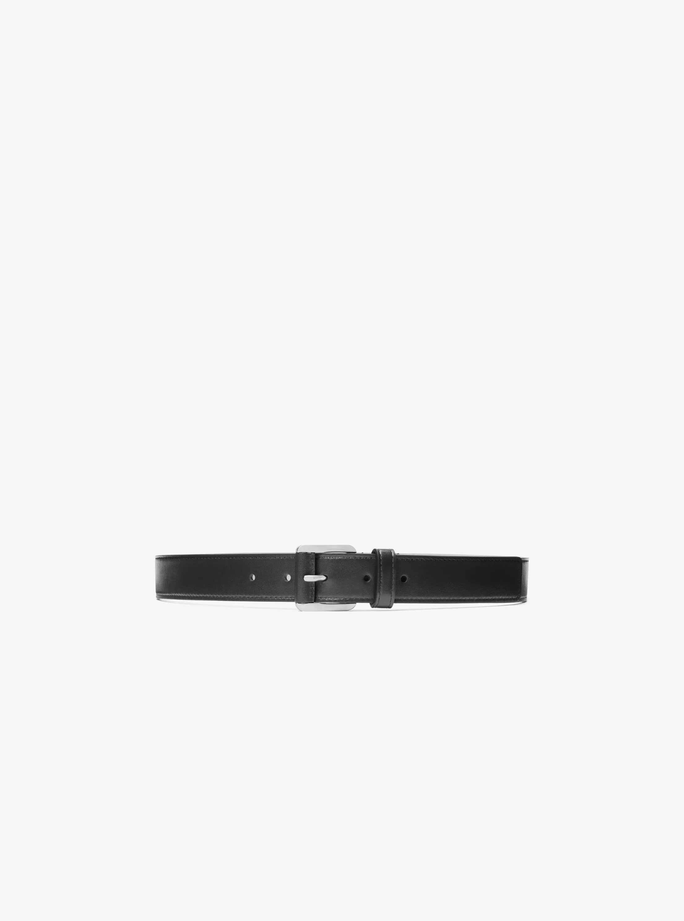 Женский ремень Michael Kors Tilda Leather Trouser Belt, цвет: Чёрный