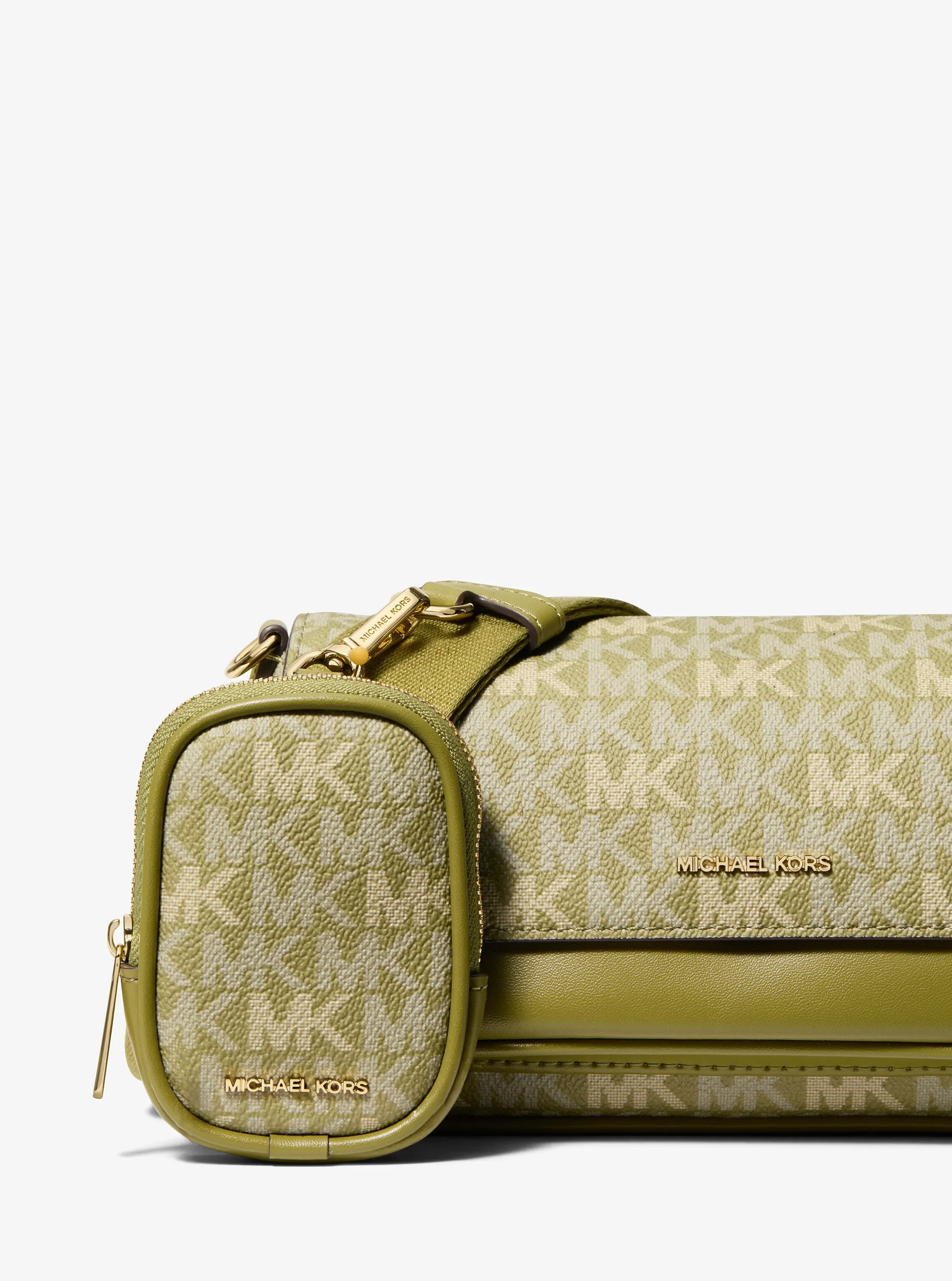 Michael Kors Jet Set Travel Small Signature Logo Crossbody Bag With Pouch — фото 5
