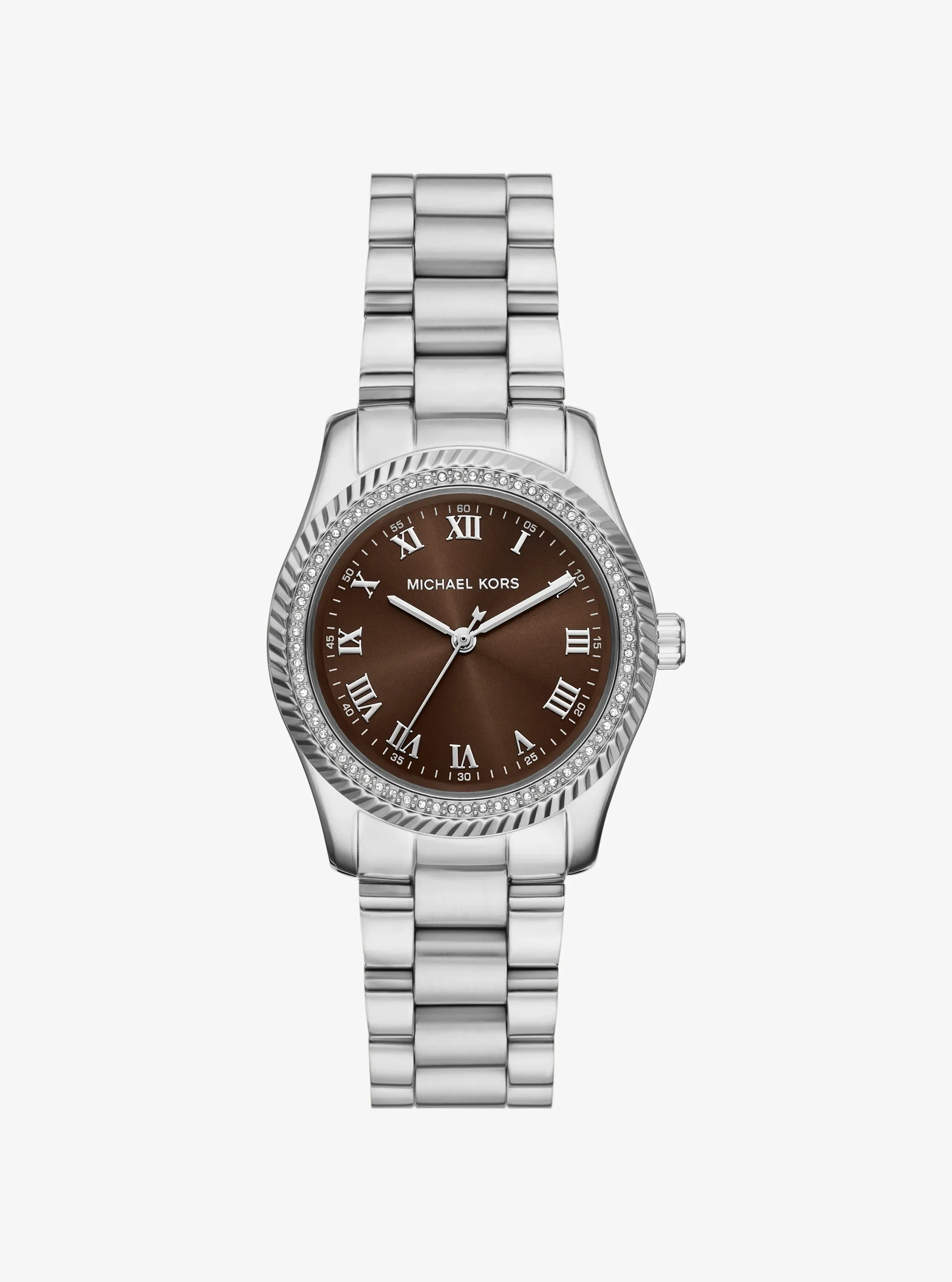 Женские часы Michael Kors Mini Lexington Silver-Tone Watch