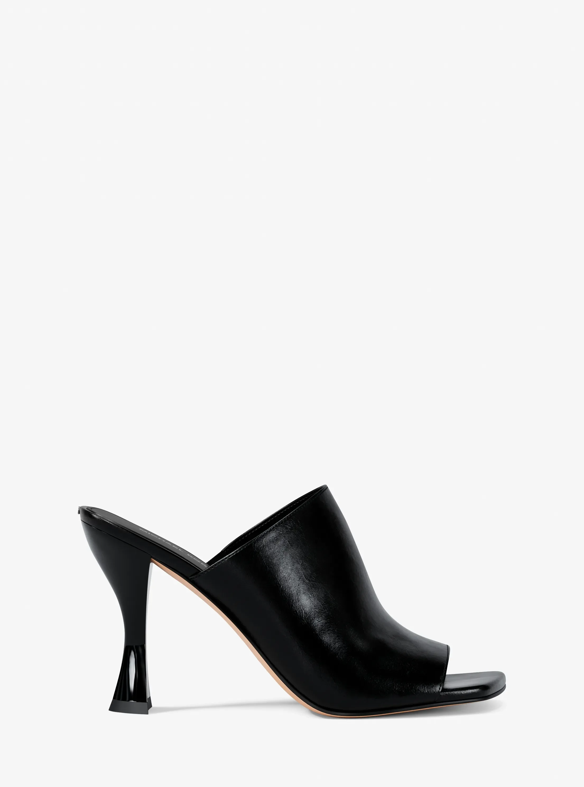 Женские сабо Michael Kors Haisley Leather Mule, цвет: Чёрный — фото 2