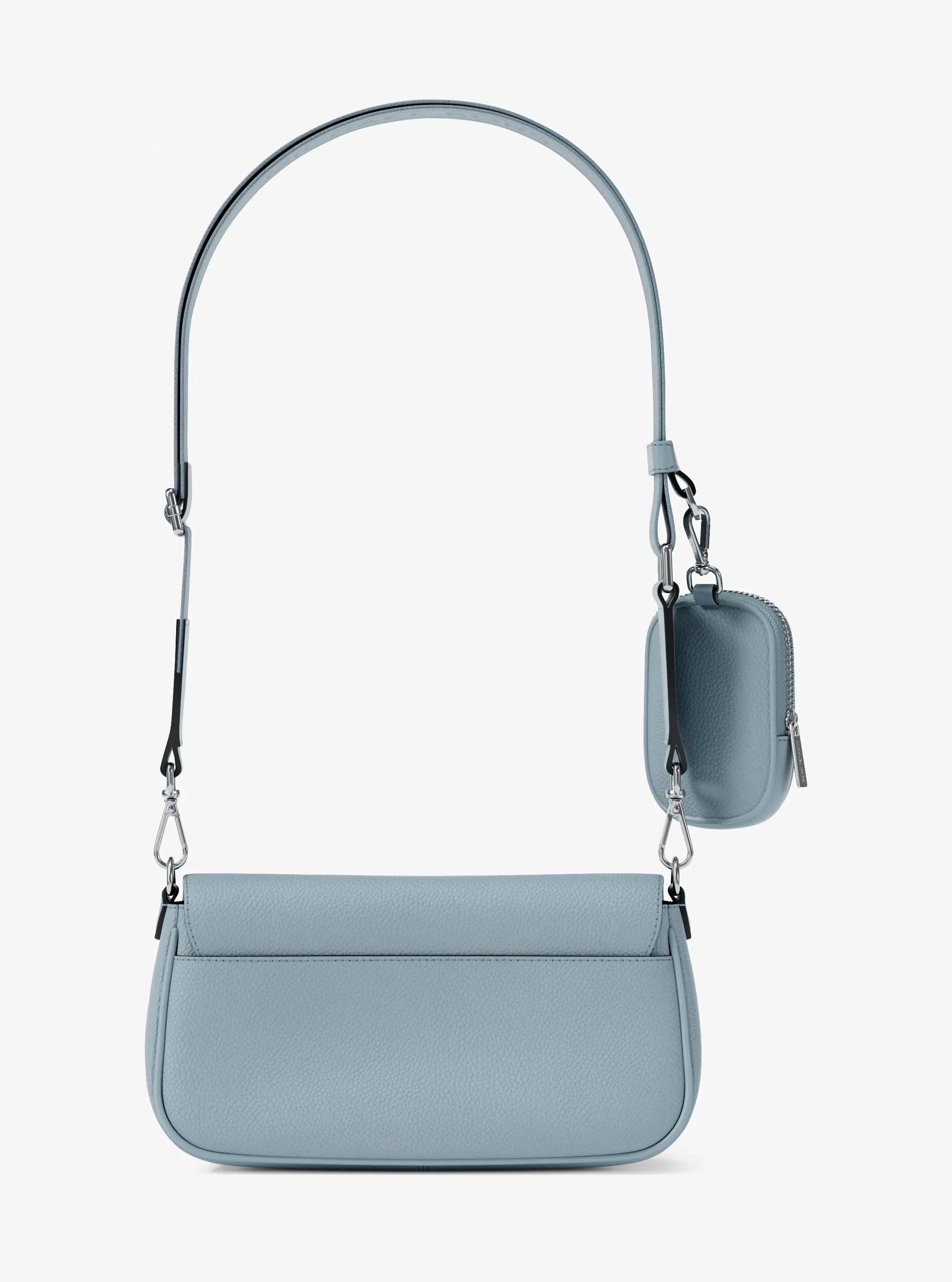 Сумки Michael Kors Jet Set Travel Small Pebbled Leather Crossbody With Pouch — фото 5