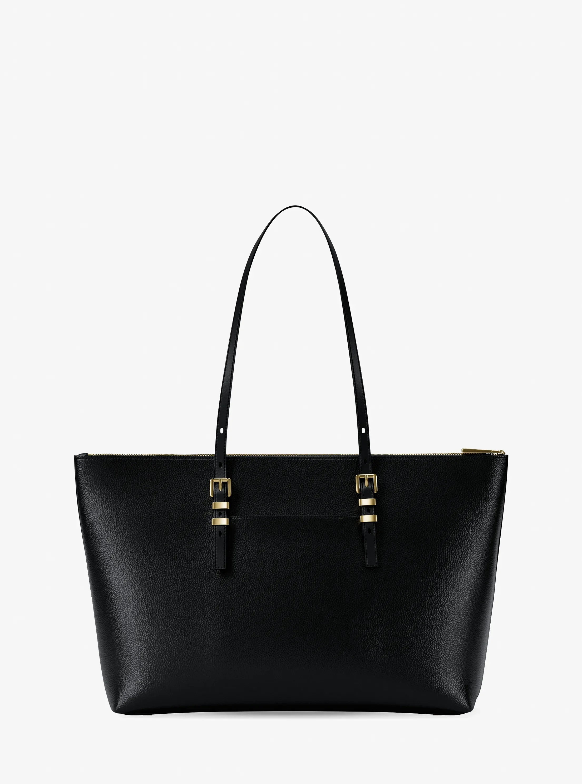 Женская сумка Michael Kors Quinn Large Pebbled Leather, цвет: Чёрный — фото 5