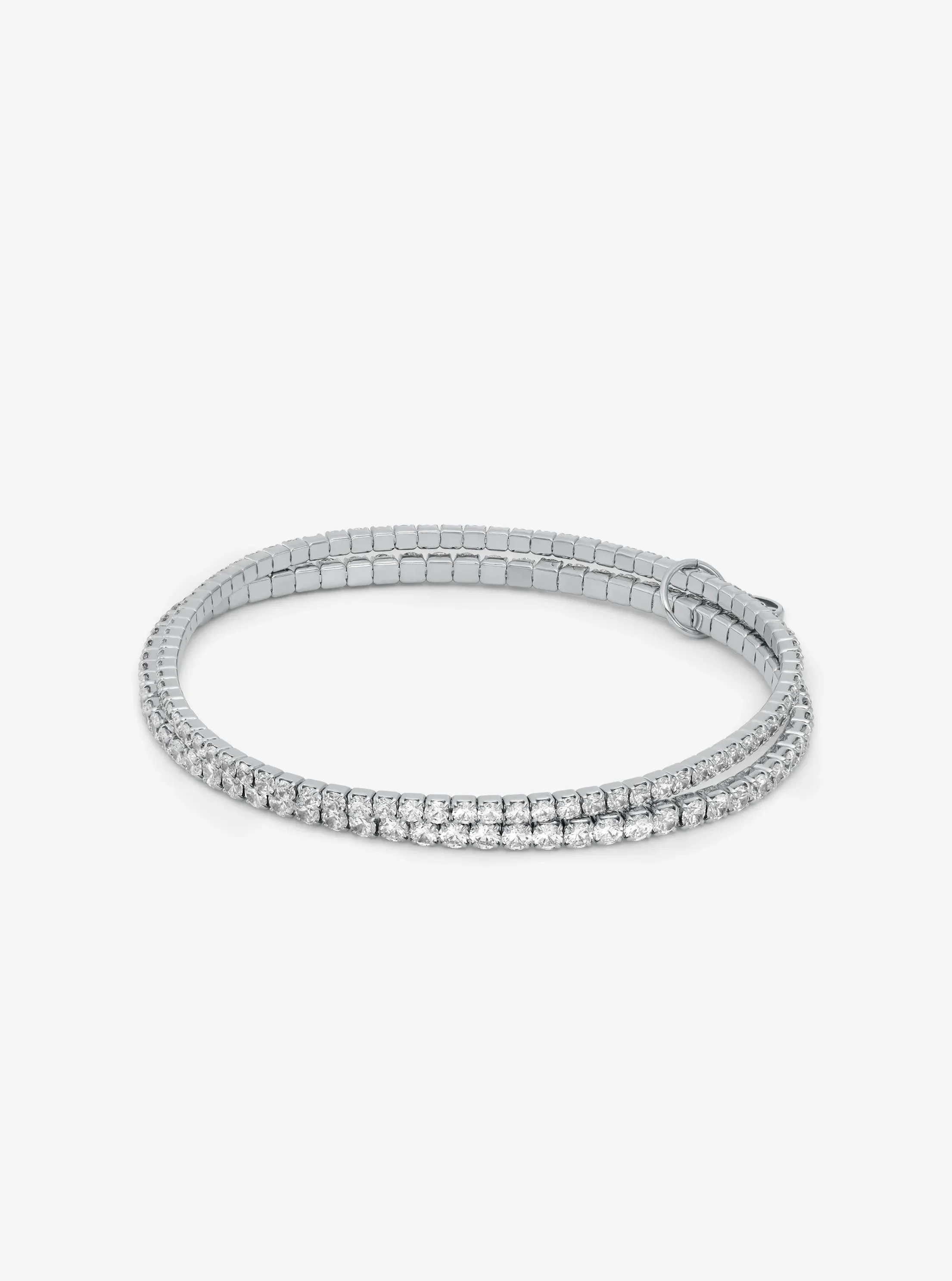 Michael Kors Precious Metal-Plated Brass Double Wrap Tennis Bracelet