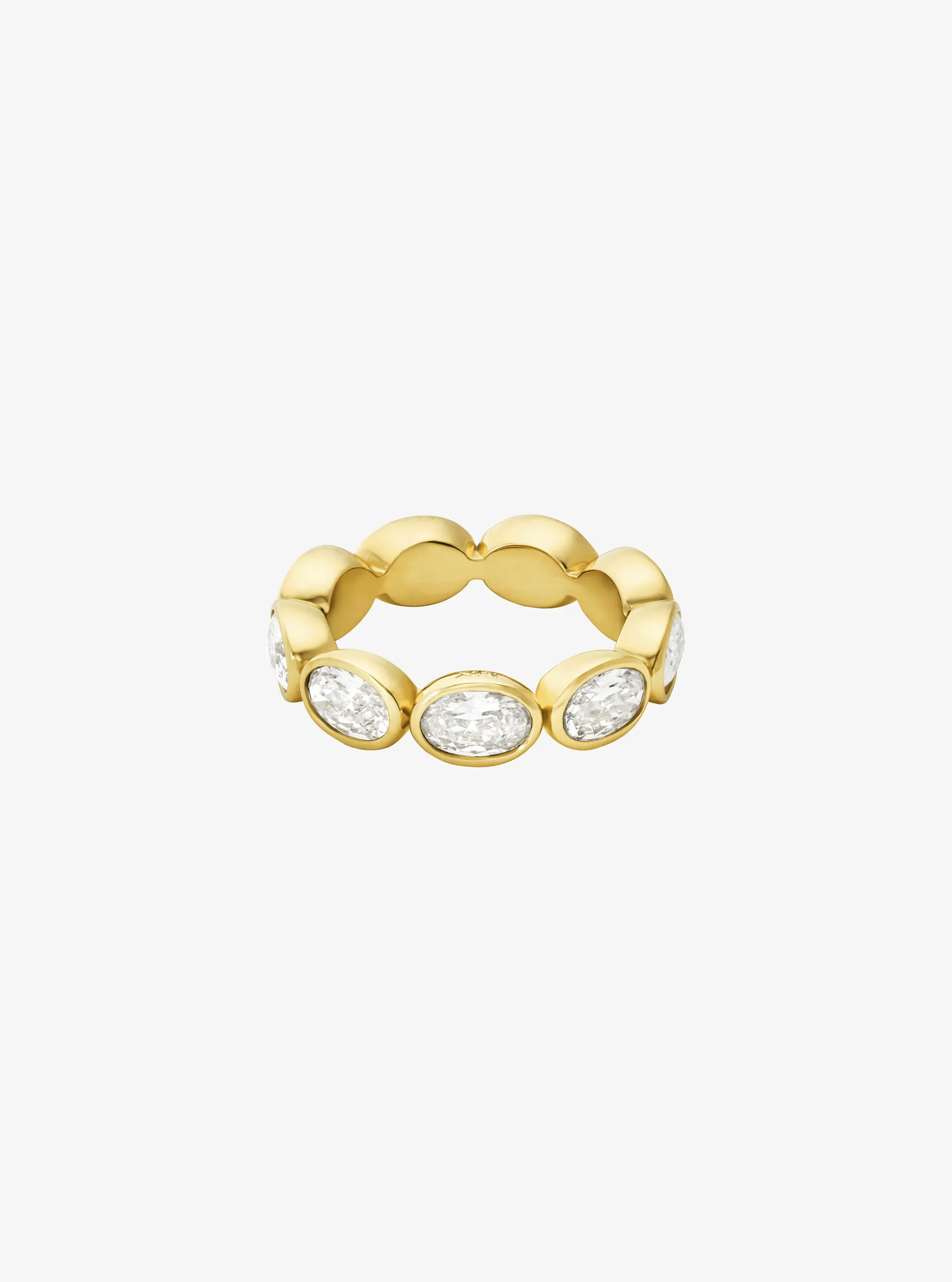 Женское кольцо Michael Kors Precious Metal-Plated Cubic Zirconia Tennis, цвет: Золотой / Прозрачный — фото 2