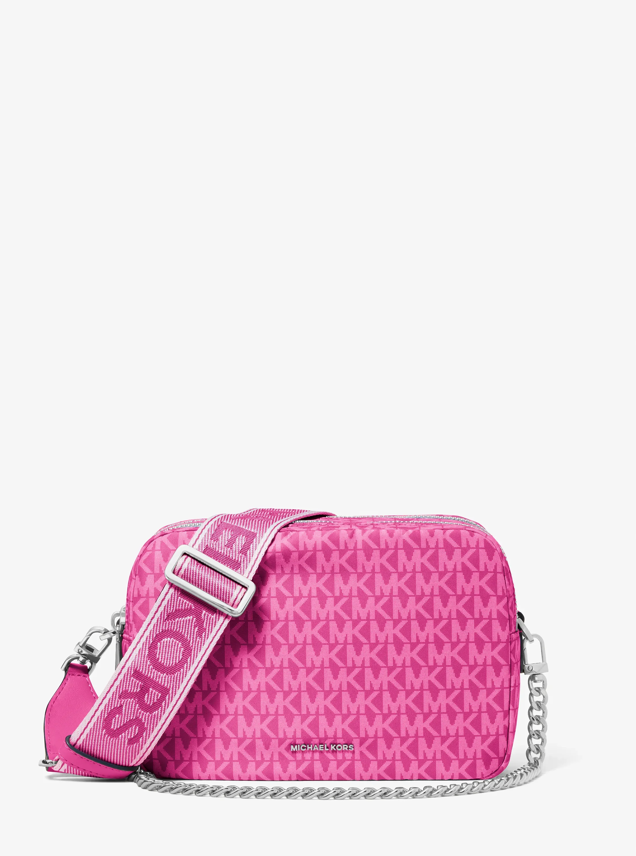 Сумки Michael Kors Bryant Medium Signature Logo Print Woven Camera Crossbody