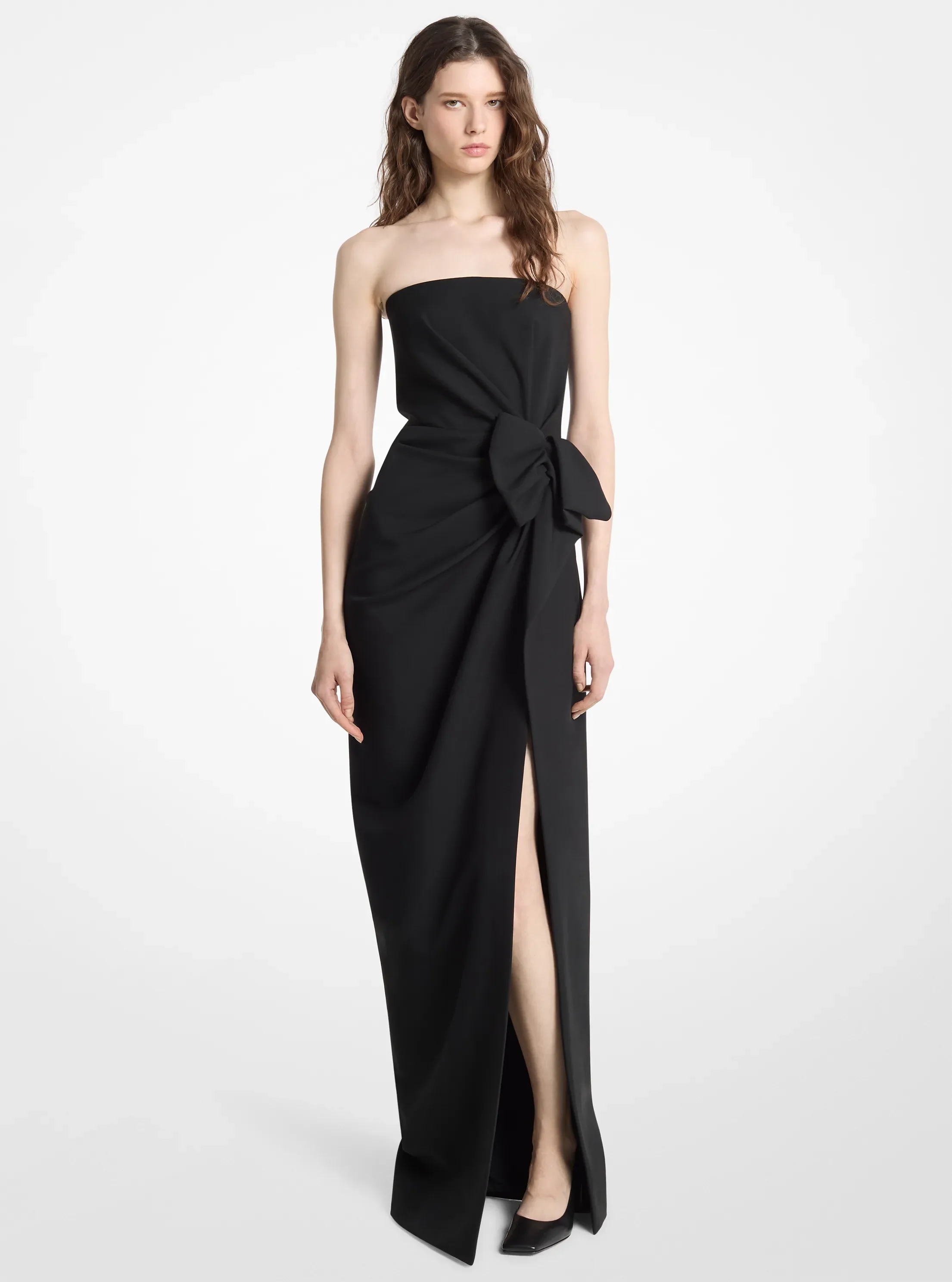 Женские платья Michael Kors Wool Broadcloth Origami Strapless Dress — фото 3