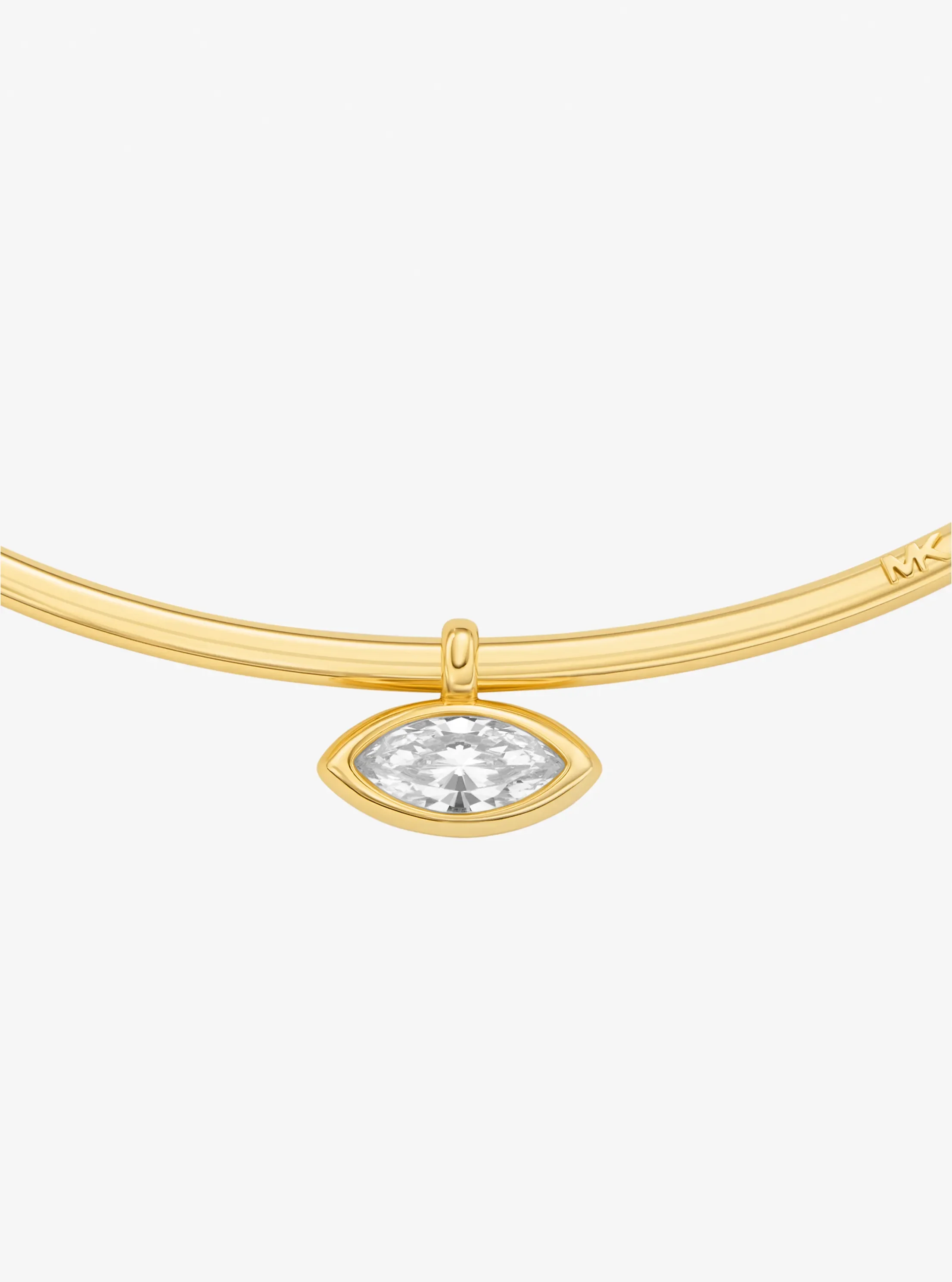 Женское колье Michael Kors Marquise Cut Cubic Zirconia Collar, цвет: Золотой — фото 2