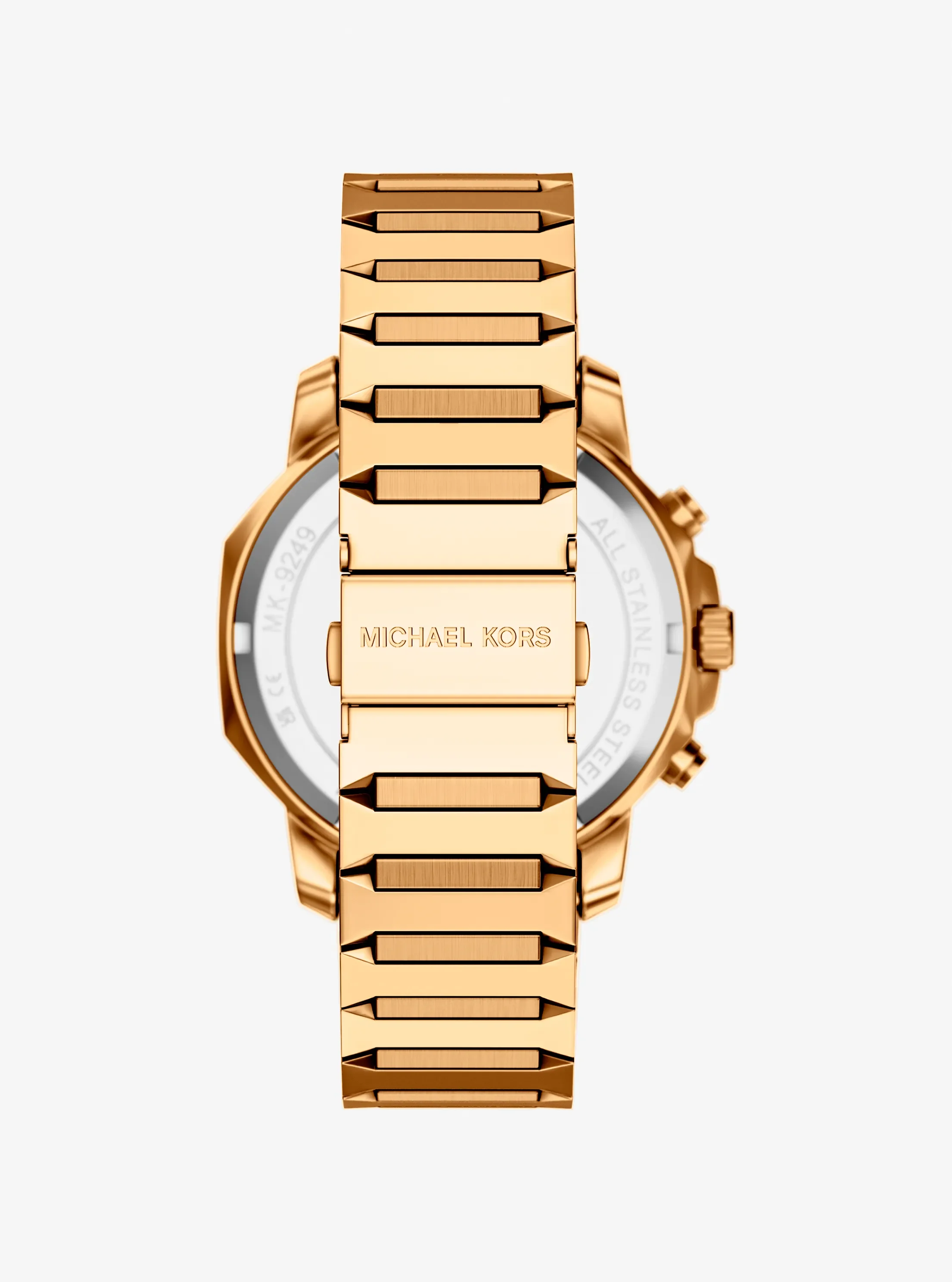 Женские часы Michael Kors Oversized Prescott Gold-Tone Watch, цвет: Золотой — фото 3