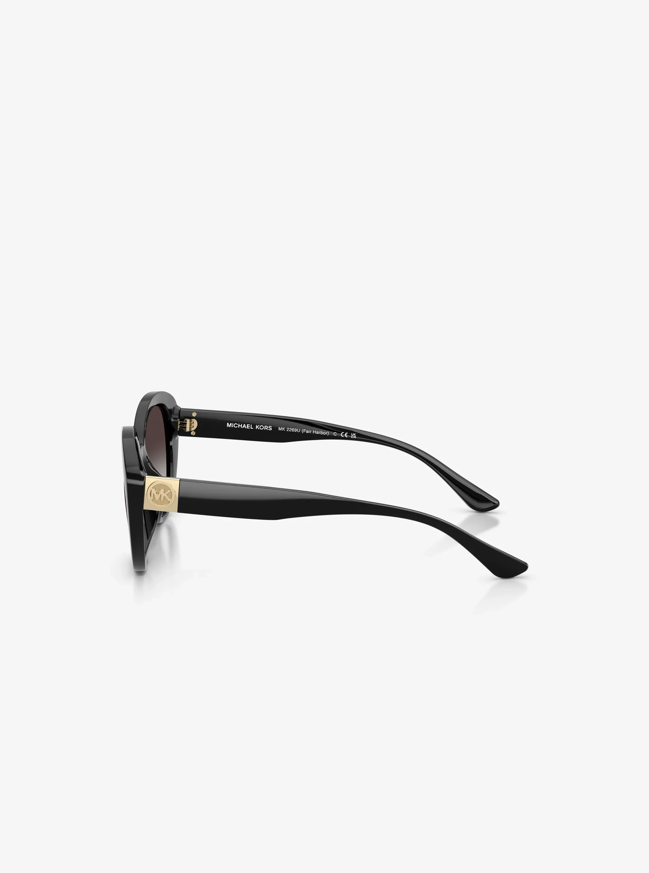 Солнцезащитные очки Michael Kors Fair Harbor Sunglasses, цвет: Чёрный — фото 3