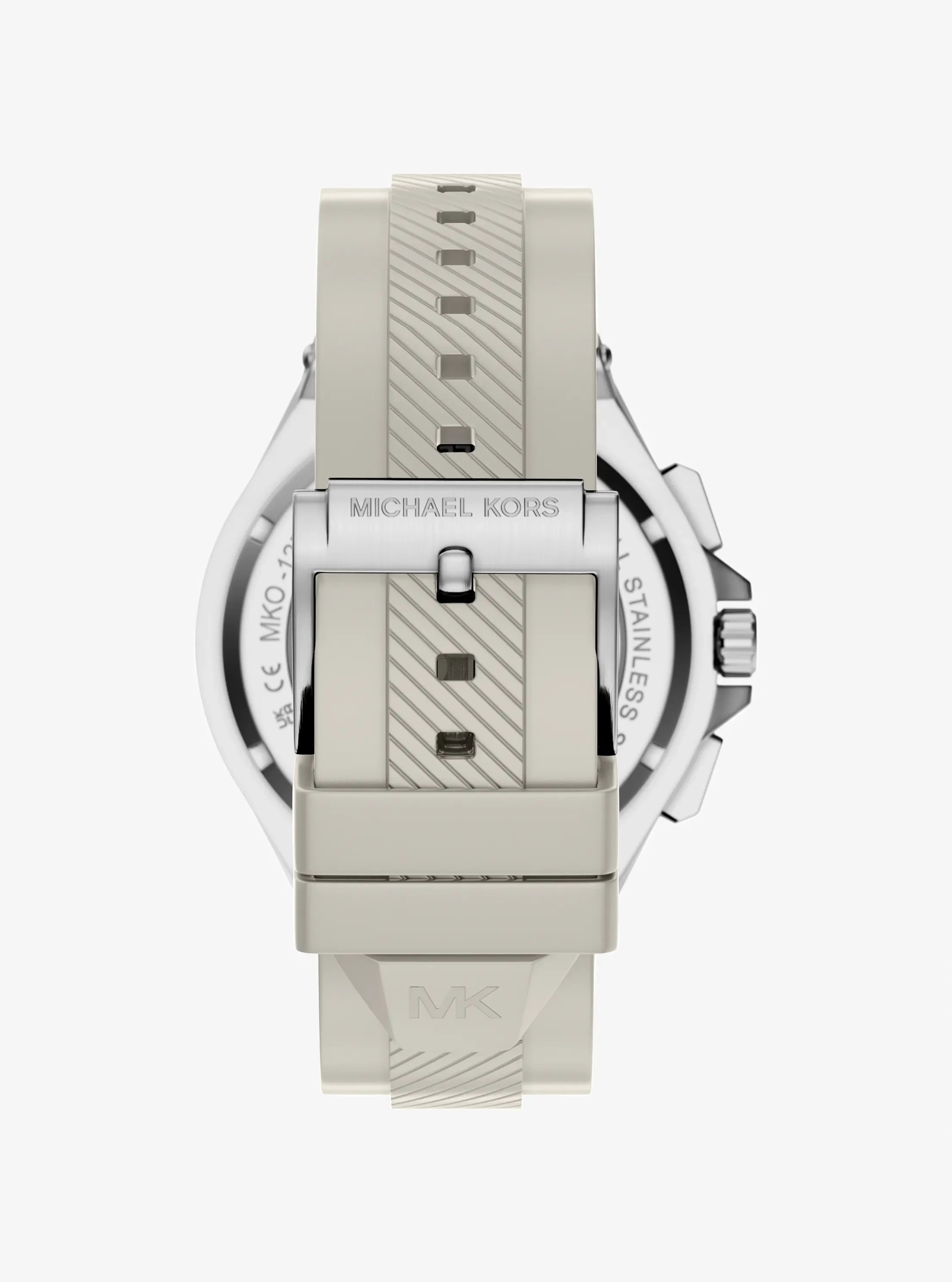 Часы Michael Kors Oversized Lennox Silver-Tone and Silicone, цвет: Серебряный — фото 3