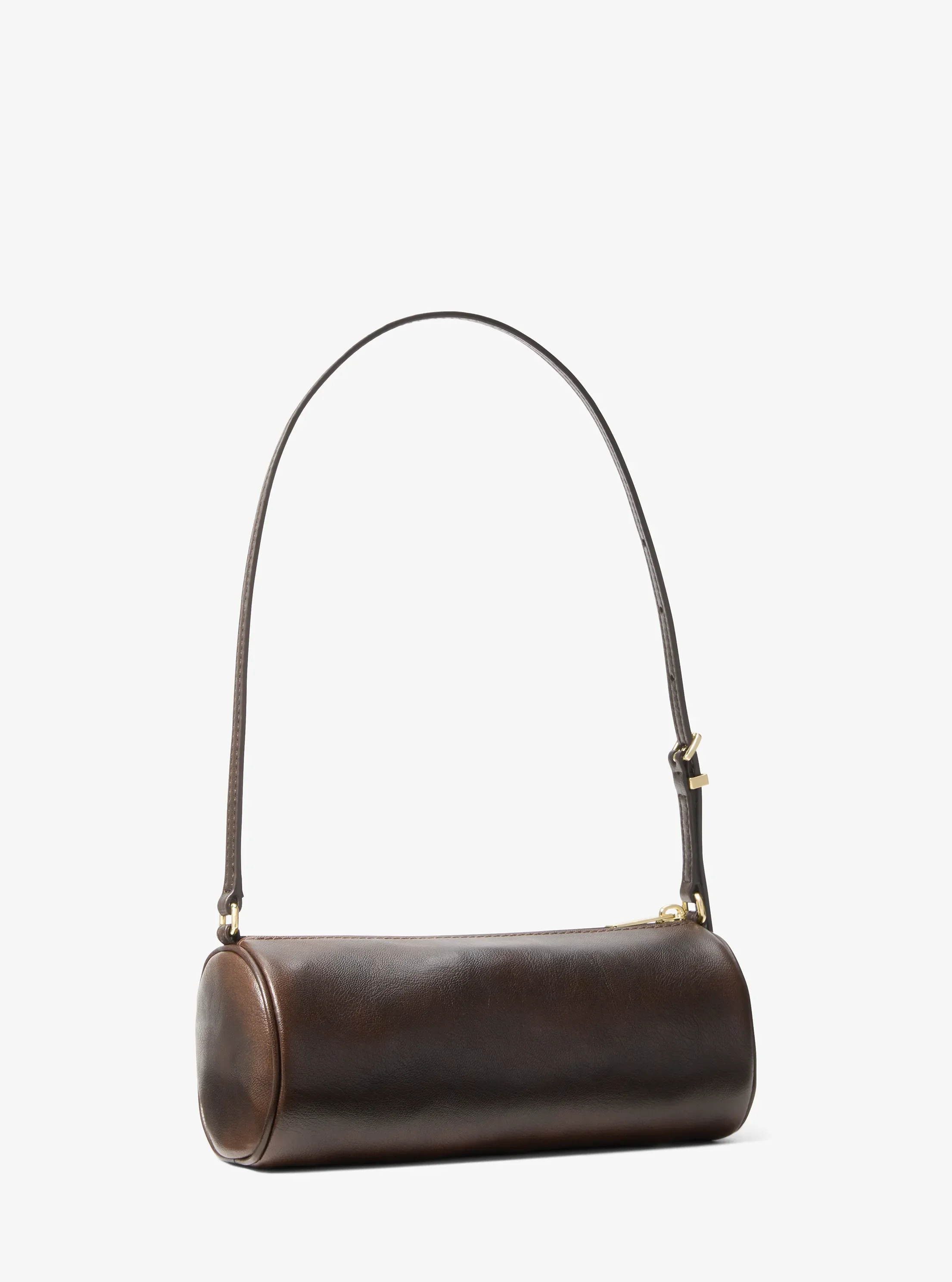 Сумка Michael Kors Ashton Small Burnished Pochette, цвет: Шоколадный — фото 3