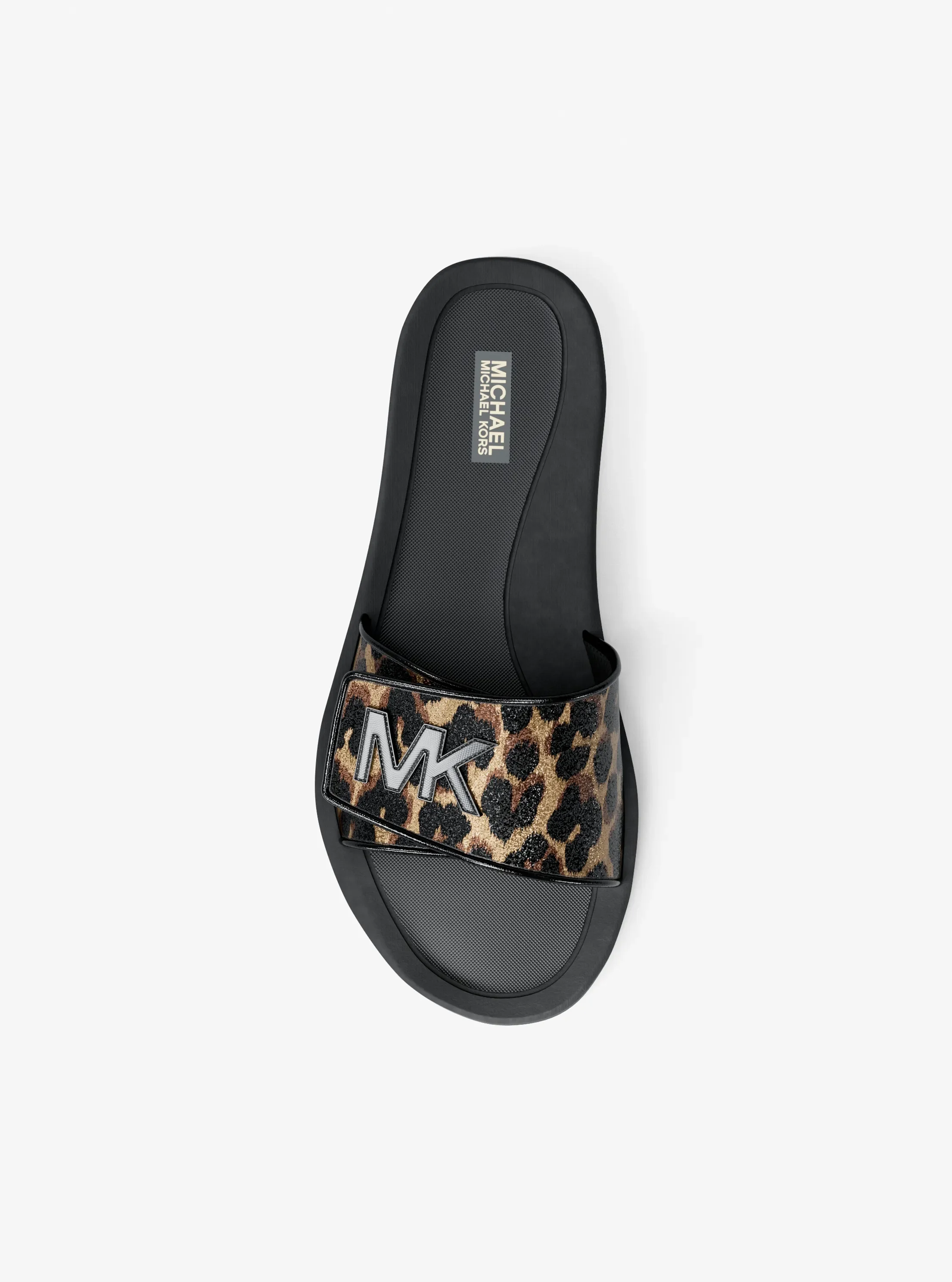 Сандалии Michael Kors Palmer Cheetah Print Slide Sandal, цвет: Верблюжий — фото 5