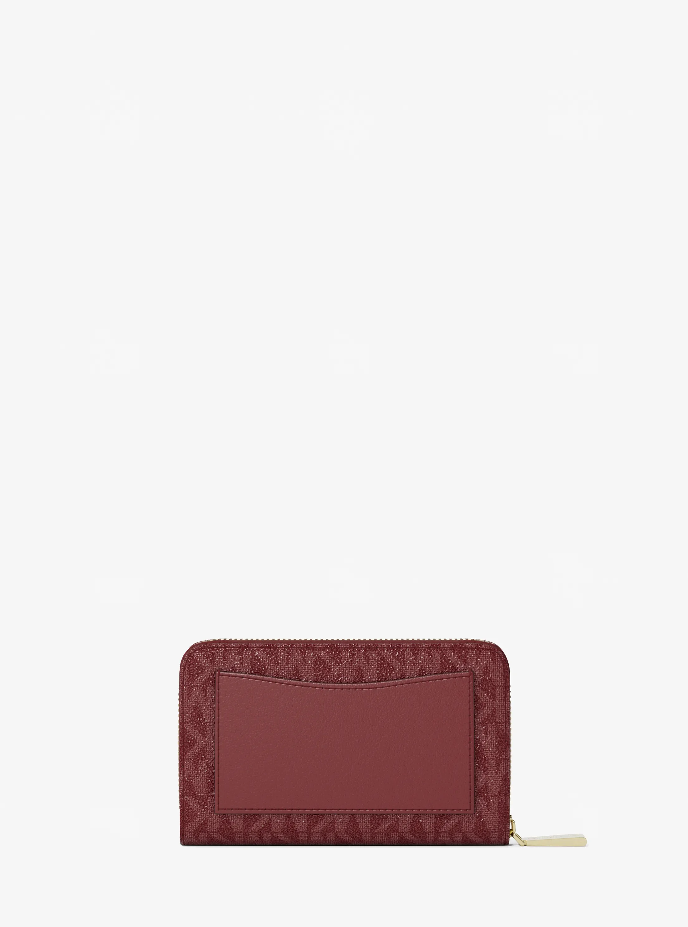 Женский кошелёк Michael Kors Small Logo Wallet, цвет: Глубокий красный — фото 3