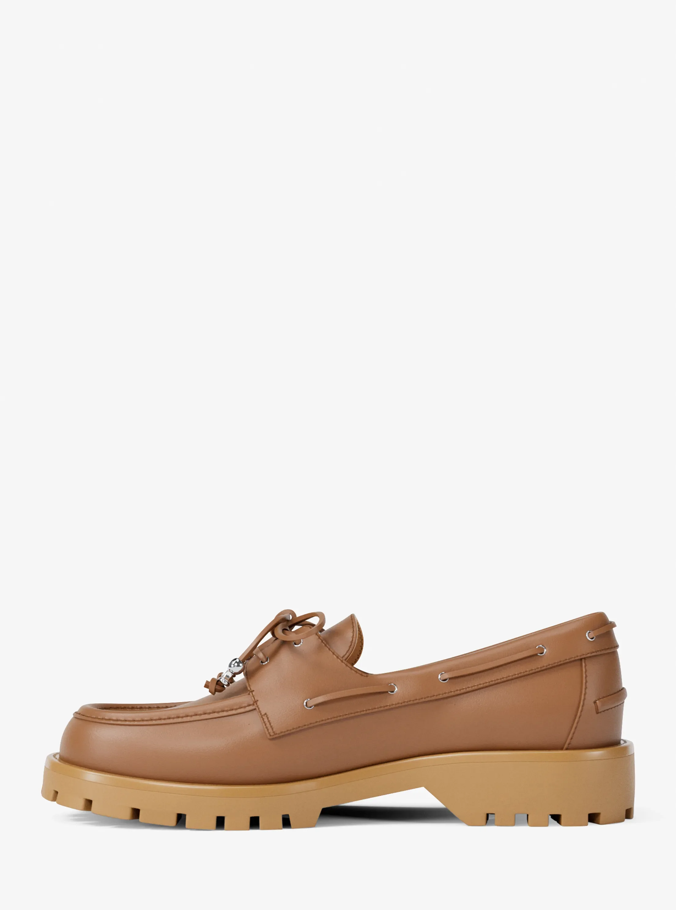 Женские туфли Michael Kors Kenny Leather Loafer, цвет: Светло-коричневый — фото 3