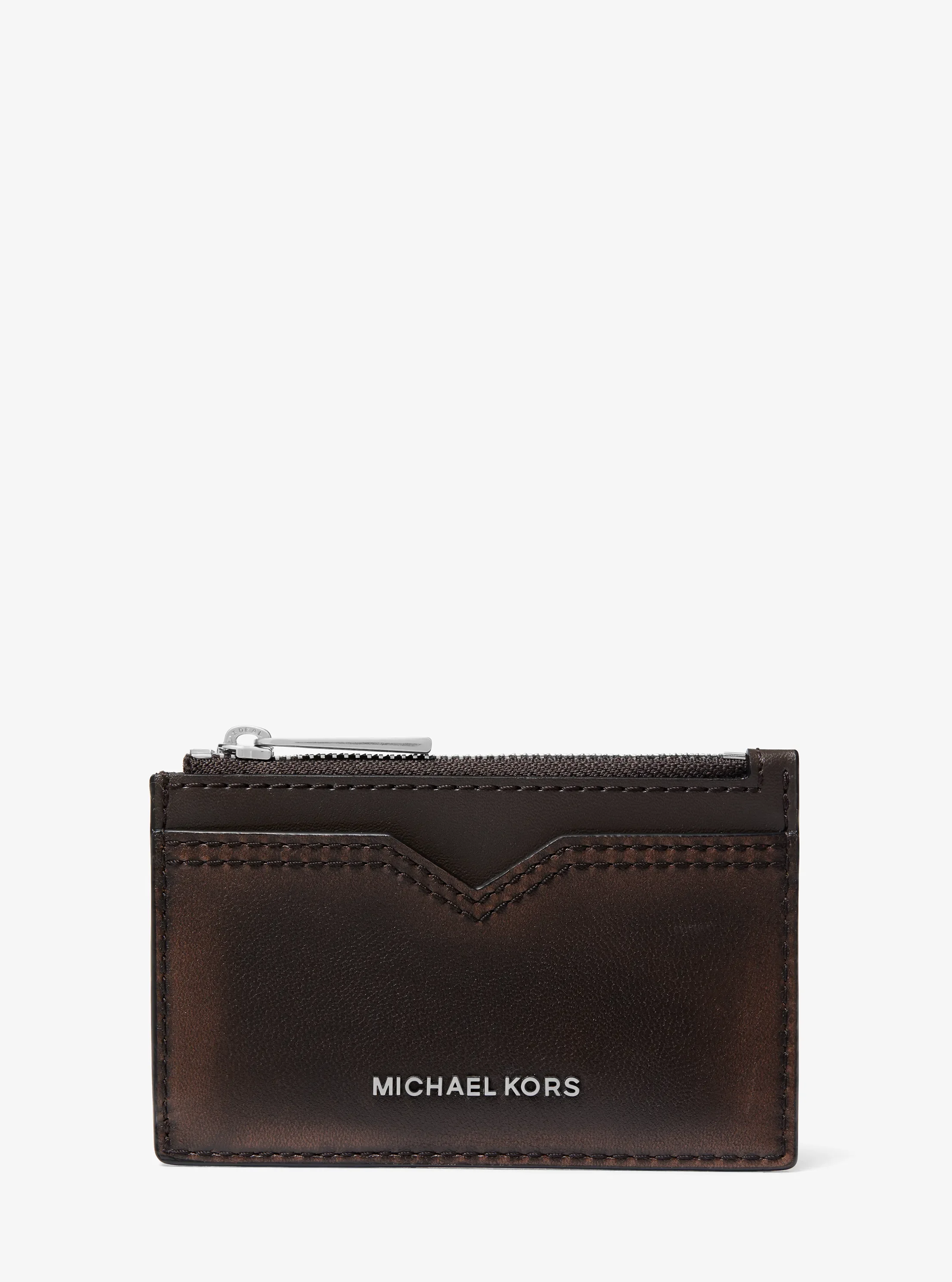 Мужские кошельки Michael Kors Hudson Burnished Leather Card Case
